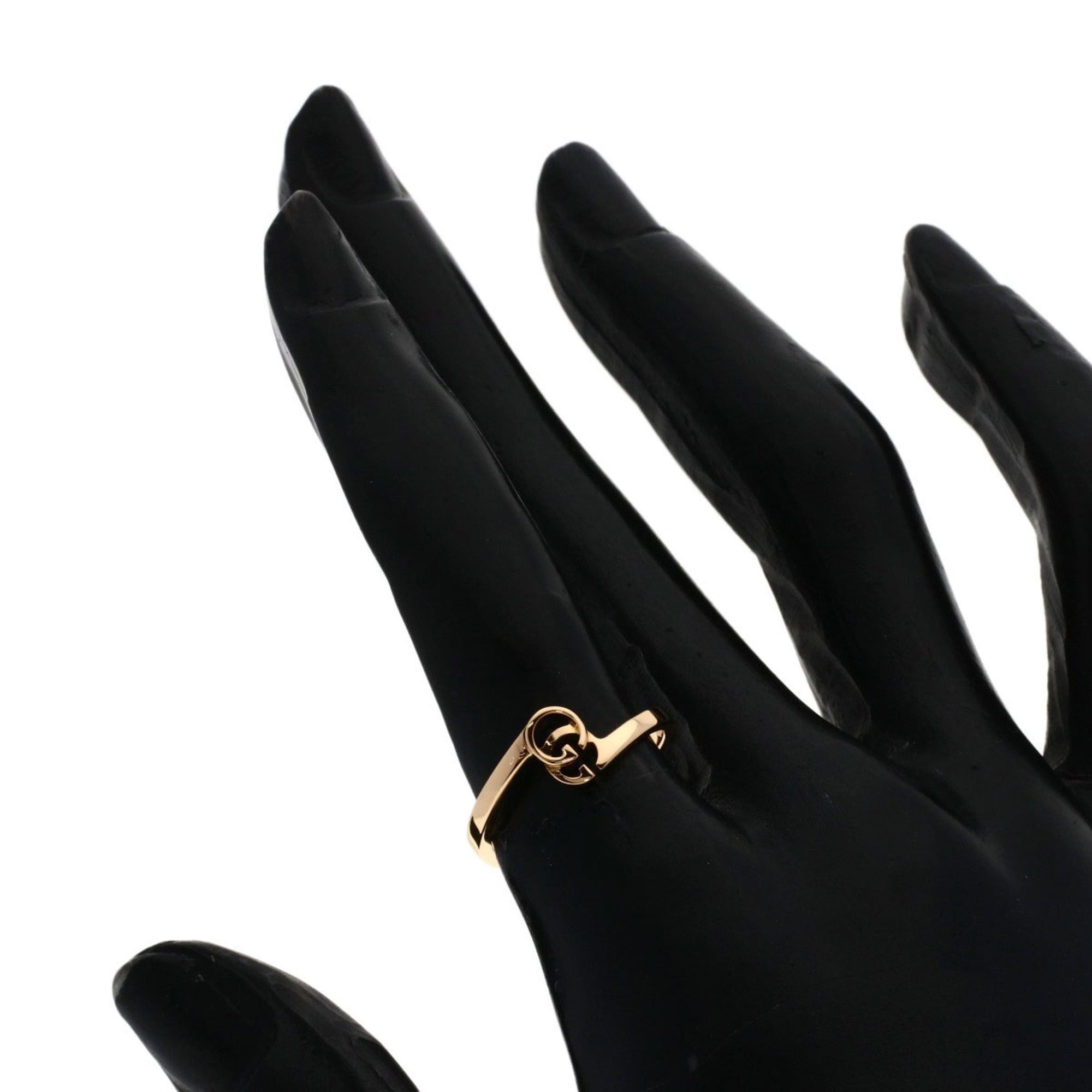 Gucci Gucci GG Running #10 Ring, 18K Pink Gold, Women's. Size ONE SIZE - 7 Thumbnail