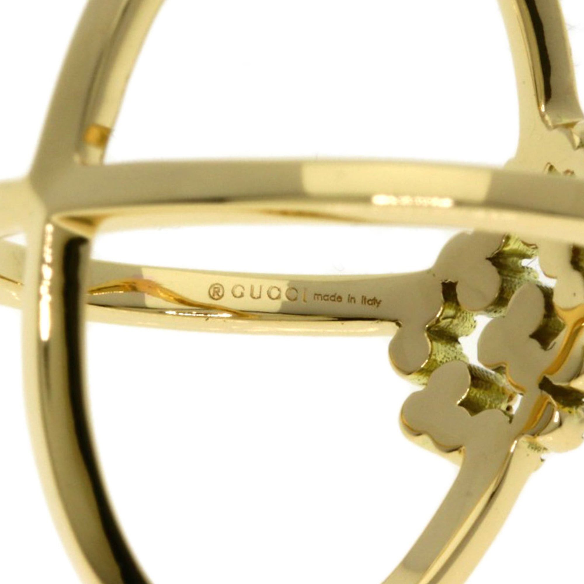 Gucci Gucci GG Running Diamond Ring #9, 18K Yellow Gold, Women's. Size ONE SIZE - 5 Thumbnail