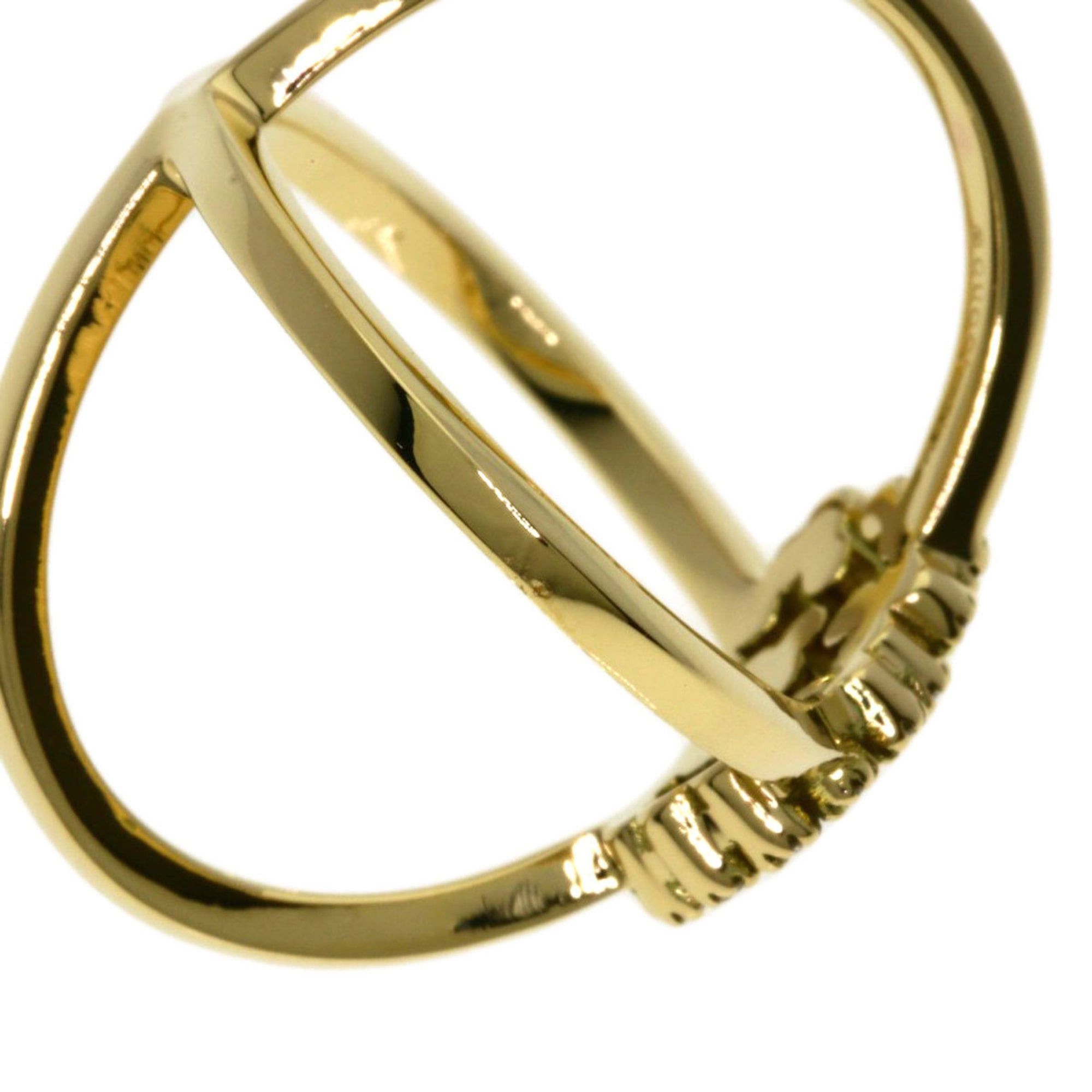 Gucci Gucci GG Running Diamond Ring #9, 18K Yellow Gold, Women's. Size ONE SIZE - 8 Thumbnail