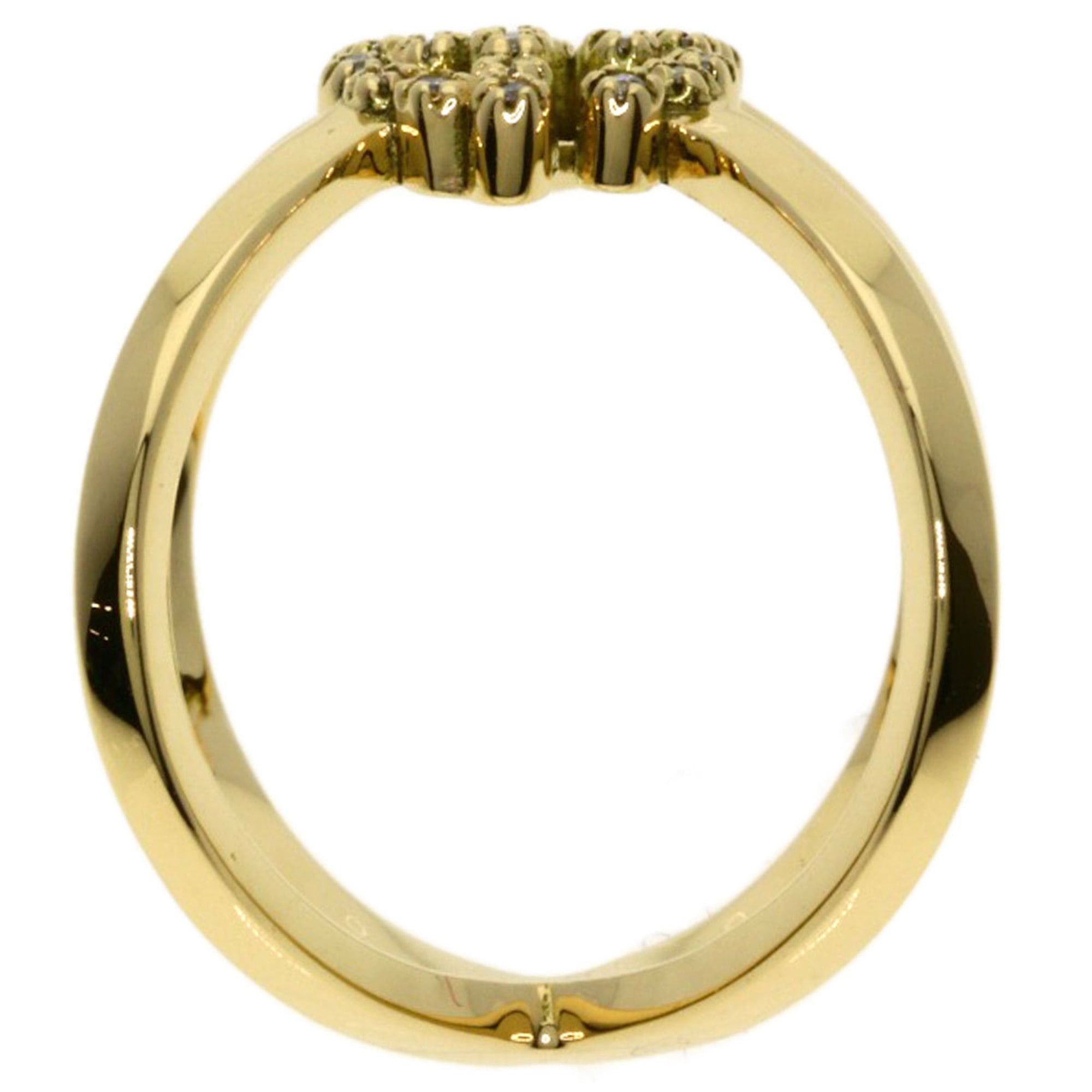 Gucci Gucci GG Running Diamond Ring #9, 18K Yellow Gold, Women's. Size ONE SIZE - 3 Thumbnail