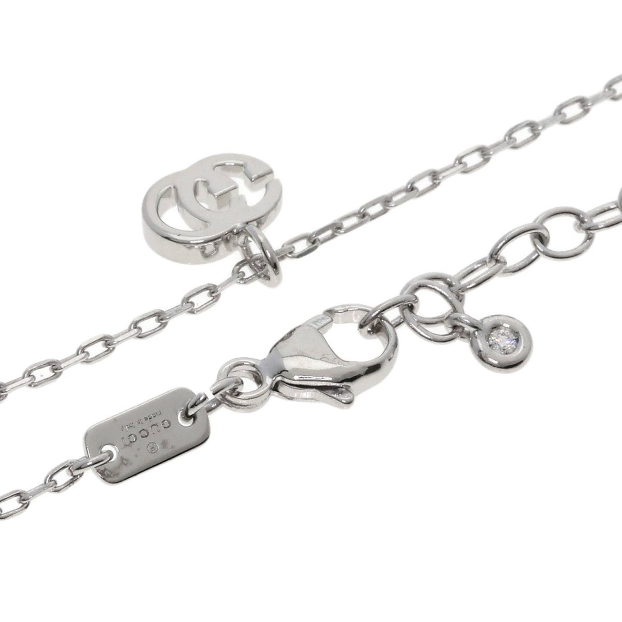 Gucci Gucci Double G Necklace 18K White Gold Women's GUCCI Size ONE SIZE - 2 Thumbnail