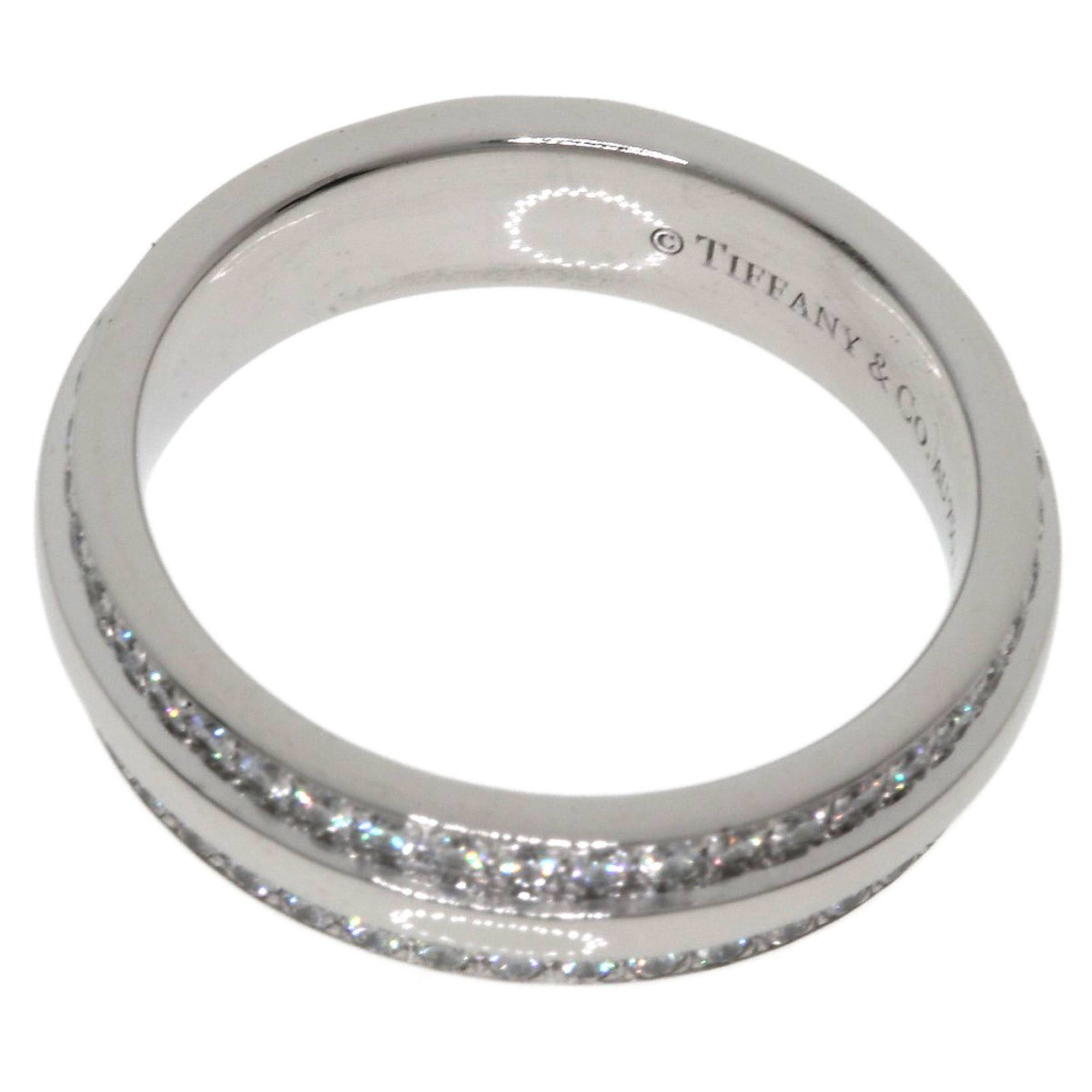 Tiffany & Co. Tiffany & Co. TTWO Narrow Pave Diamond Ring, 18K White Gold, Women's. Size ONE SIZE - 4 Thumbnail