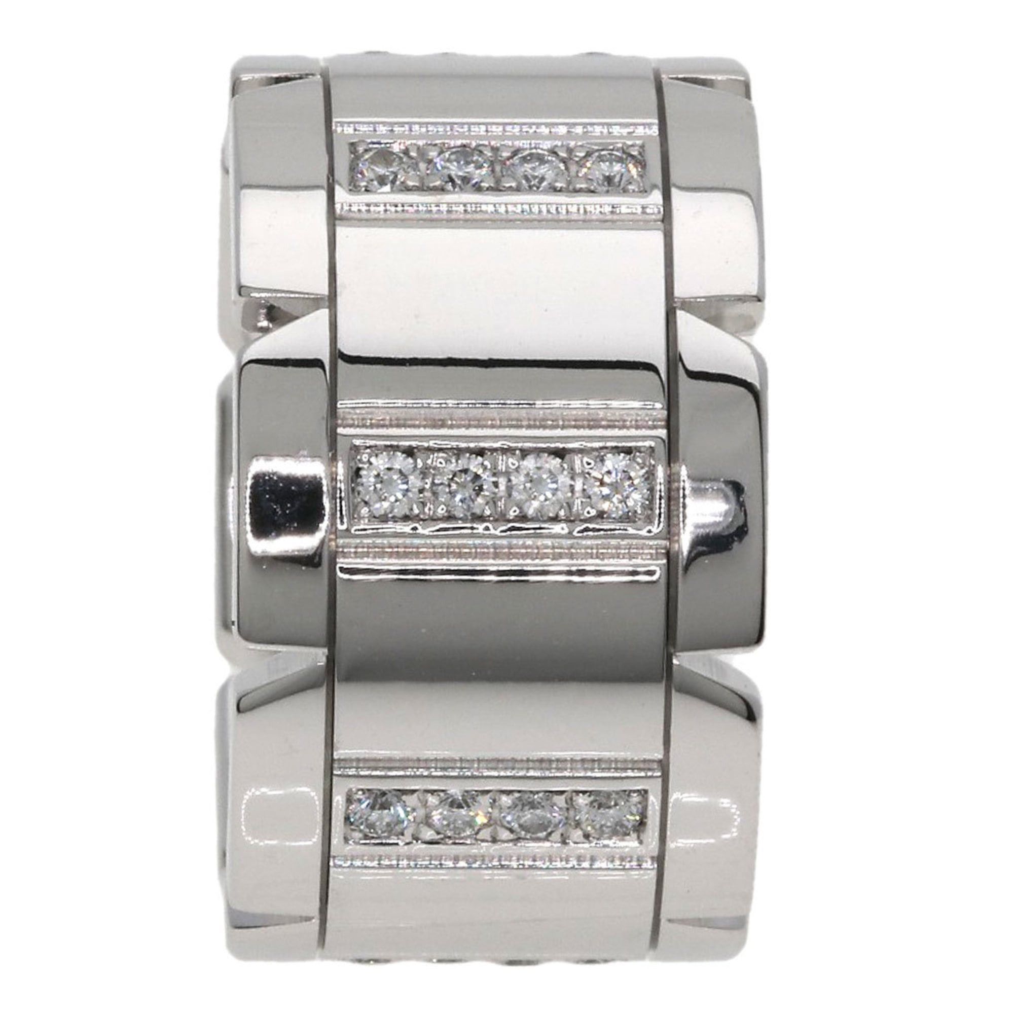 Cartier Cartier Tank Française LM Diamond Ring #48, 18K White Gold, Women's. Size ONE SIZE - 3 Thumbnail