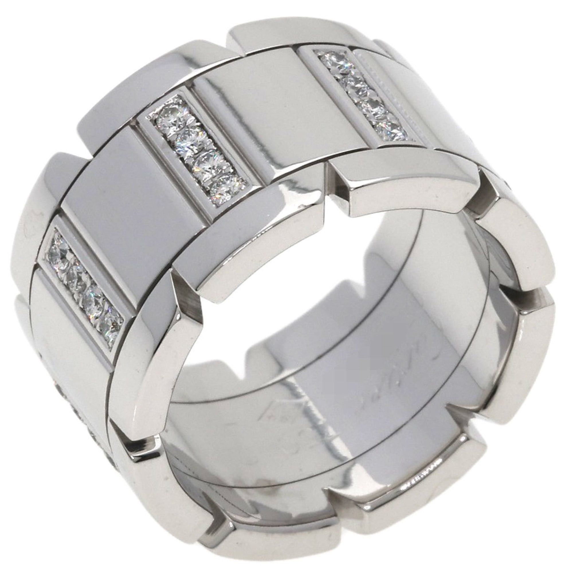 Cartier Cartier Tank Française LM Diamond Ring #48, 18K White Gold, Women's. Size ONE SIZE - 2 Thumbnail