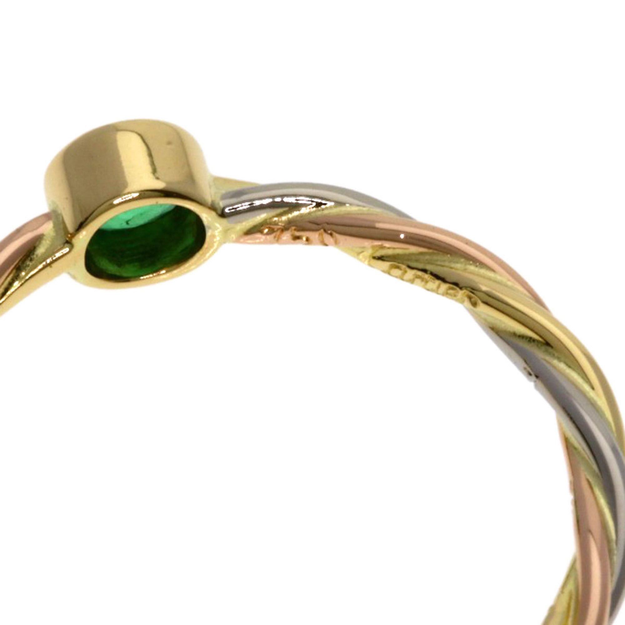 Cartier Cartier Twist Emerald Ring #51, 18K Yellow Gold/18K White Pink Gold, Women's. Size ONE SIZE - 5 Thumbnail