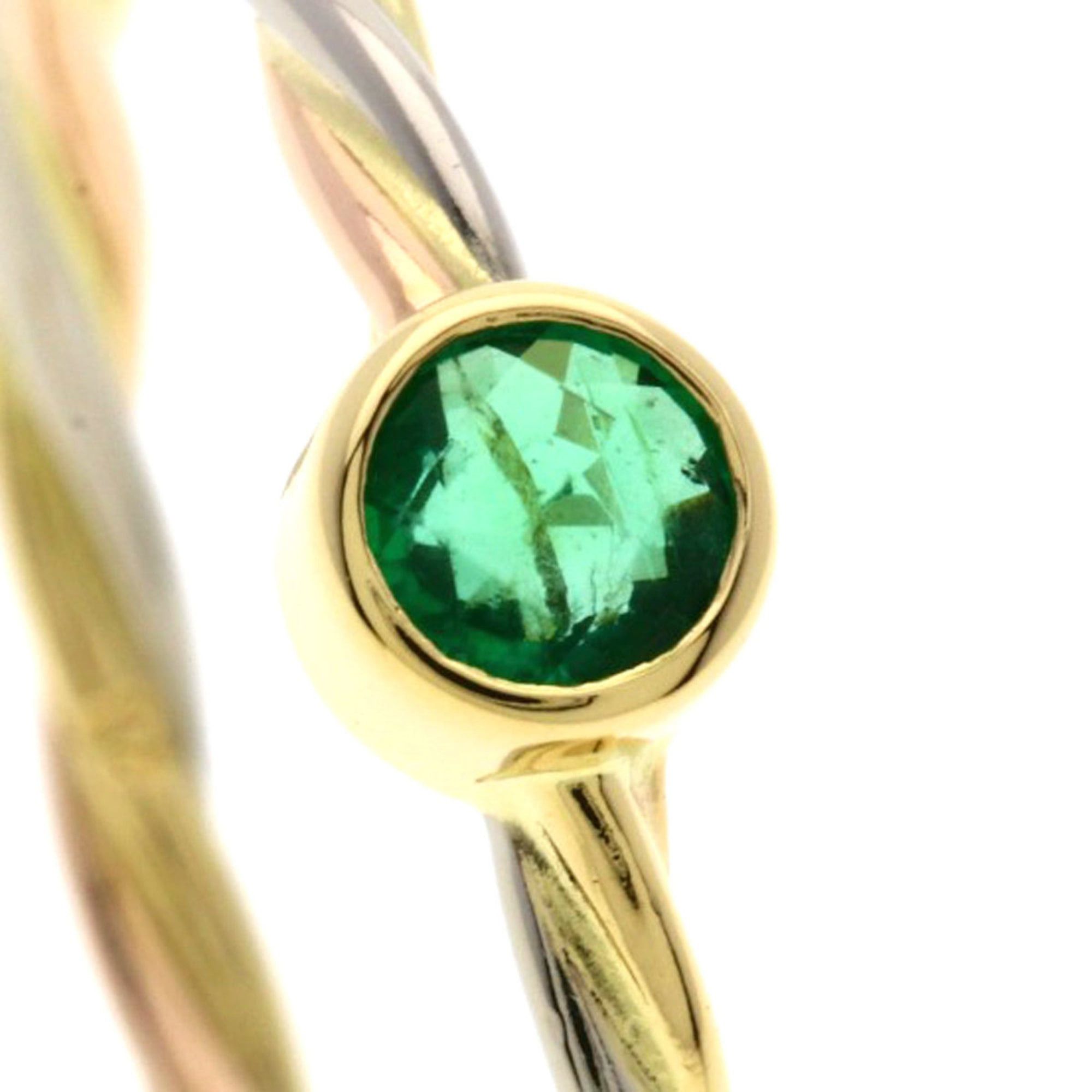 Cartier Cartier Twist Emerald Ring #51, 18K Yellow Gold/18K White Pink Gold, Women's. Size ONE SIZE - 9 Thumbnail