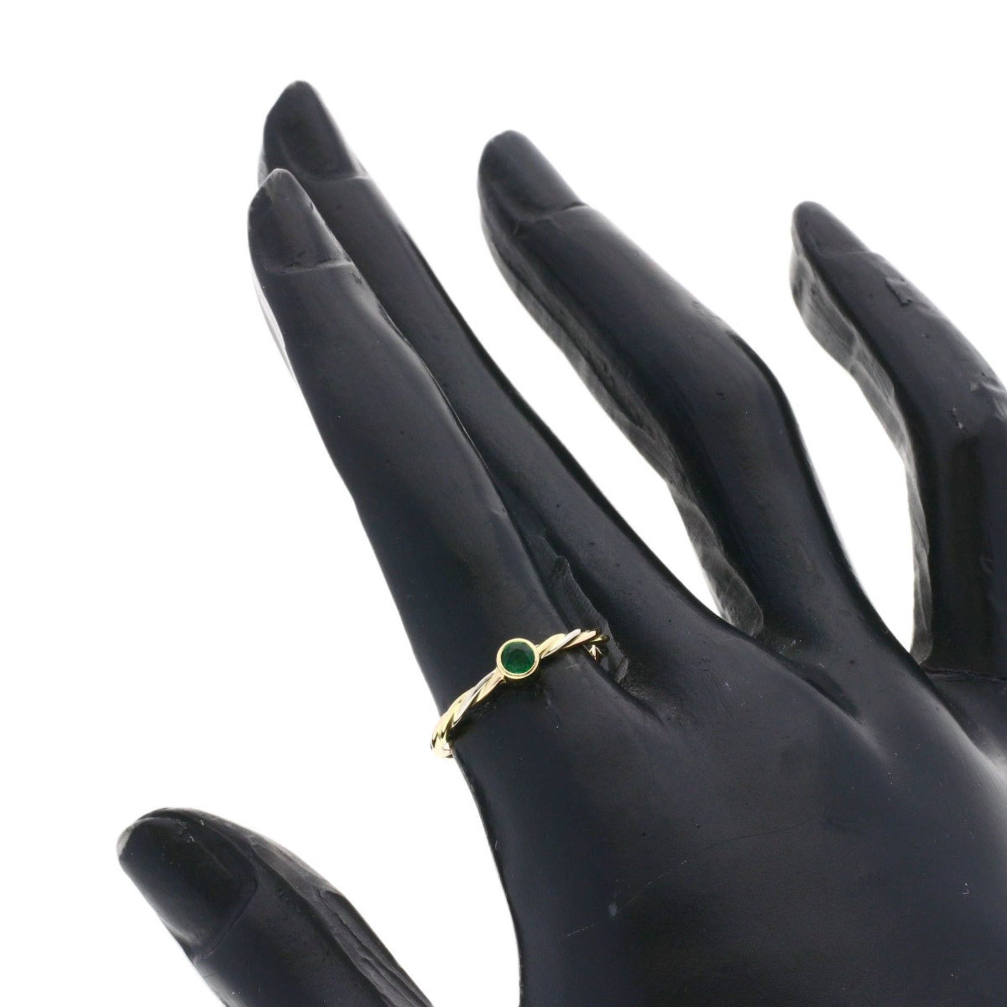 Cartier Cartier Twist Emerald Ring #51, 18K Yellow Gold/18K White Pink Gold, Women's. Size ONE SIZE - 8 Thumbnail