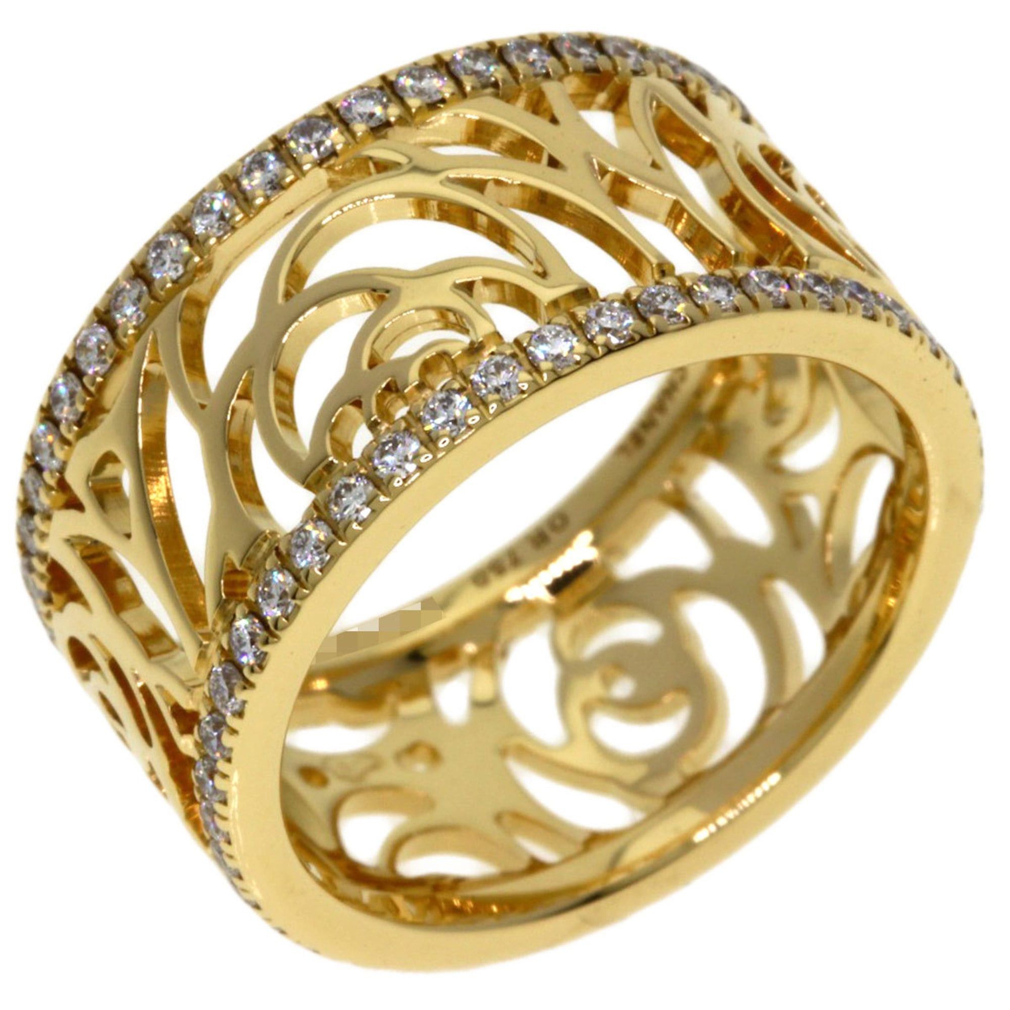 Chanel Chanel Camellia Diamond Ring #46, 18K Yellow Gold, Women's. Size ONE SIZE - 2 Thumbnail