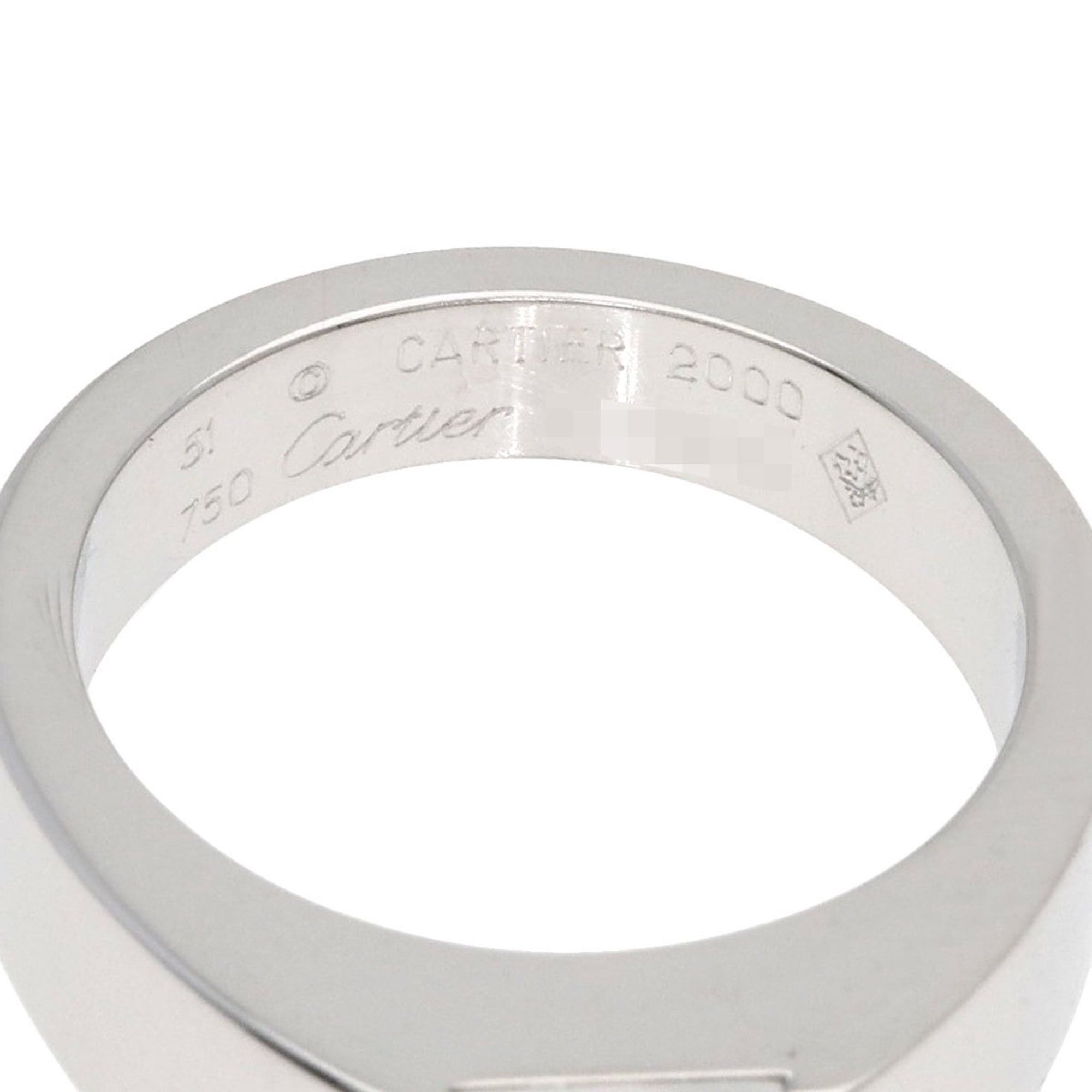 Cartier Cartier Tank Moonstone Ring #51, 18K White Gold, Women's. Size ONE SIZE - 5 Thumbnail