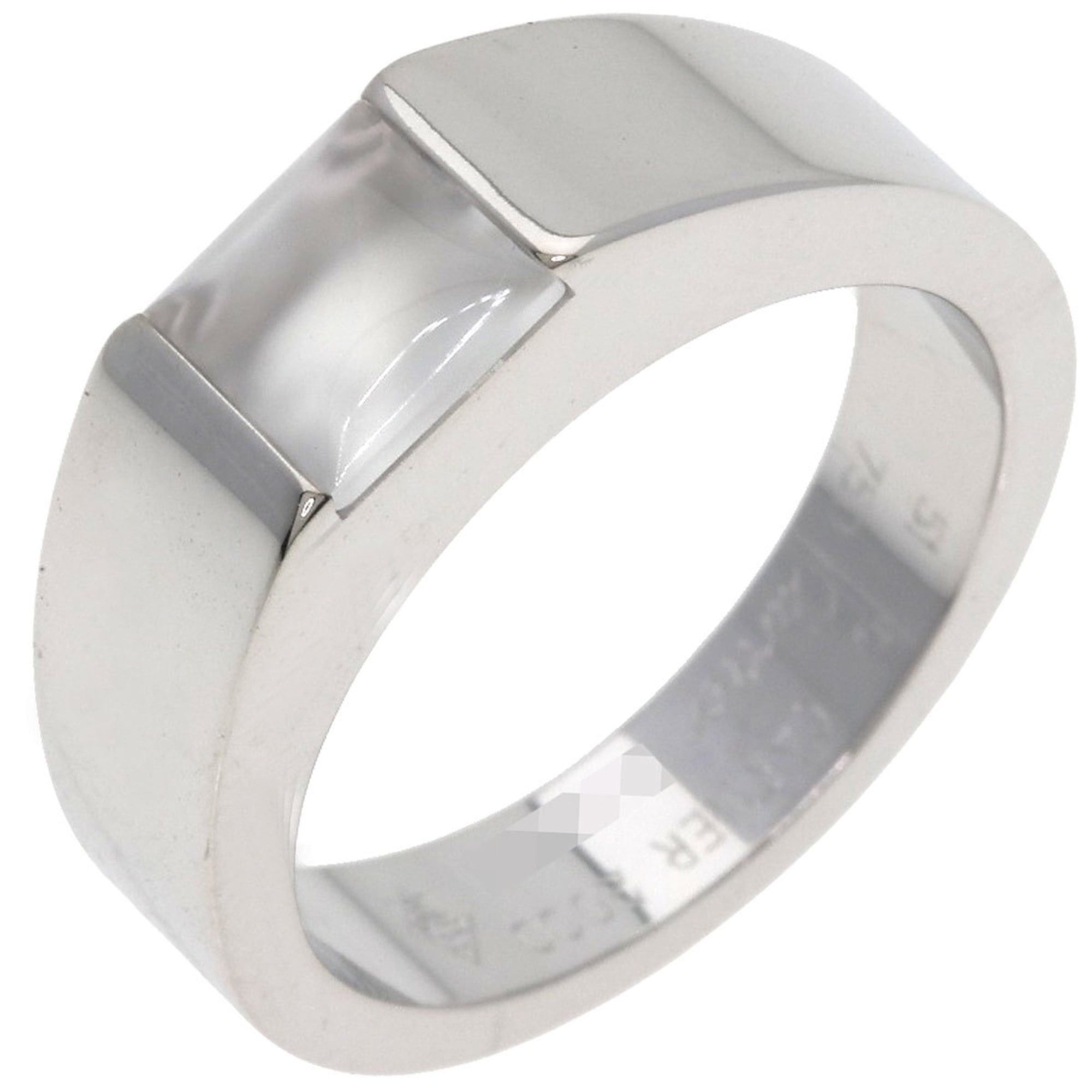 Cartier Cartier Tank Moonstone Ring #51, 18K White Gold, Women's. Size ONE SIZE - 2 Thumbnail