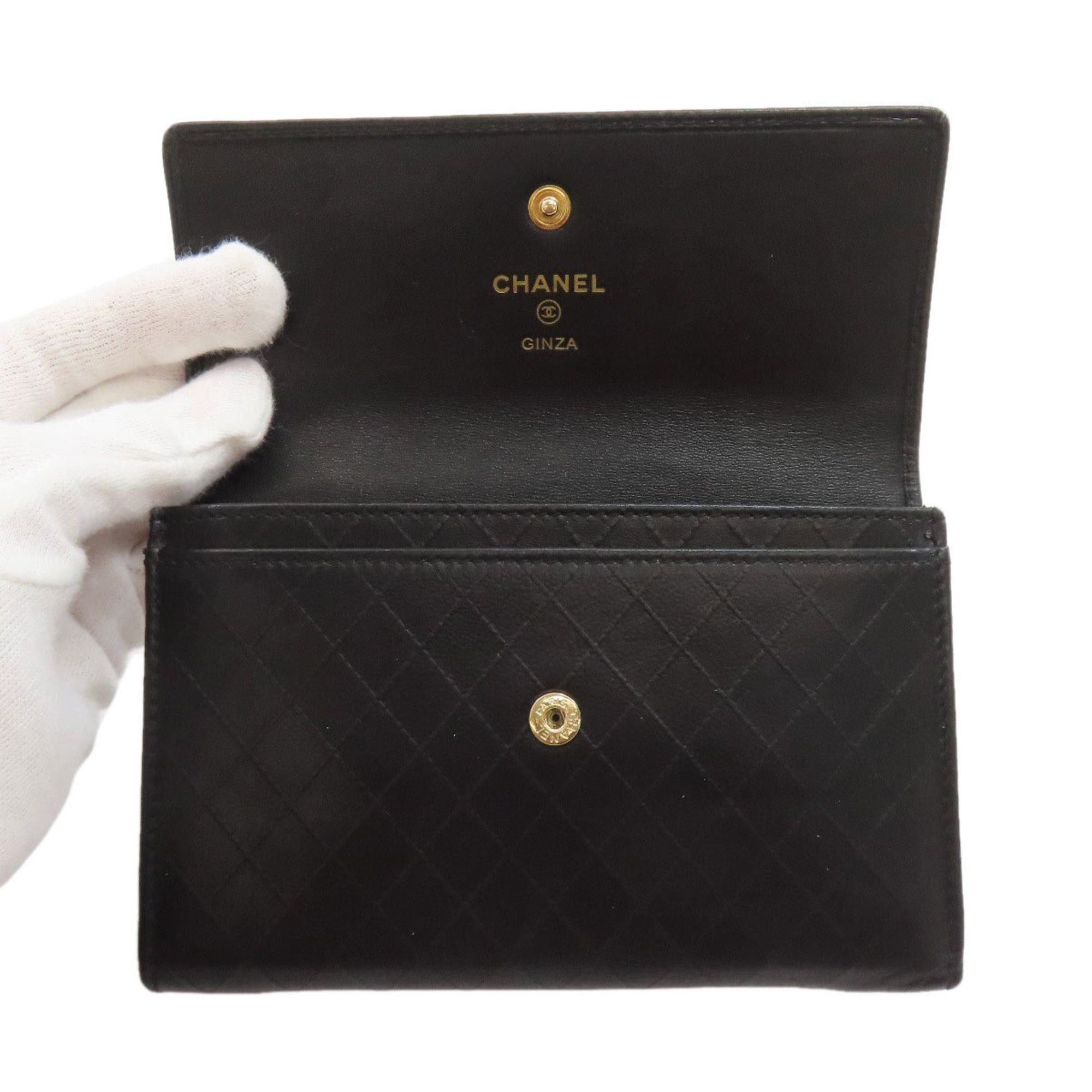 Chanel Chanel Camellia Matelassé Ginza Limited Edition Gold Hardware Long Wallet Lambskin Women's CHANEL Size ONE SIZE - 4 Thumbnail