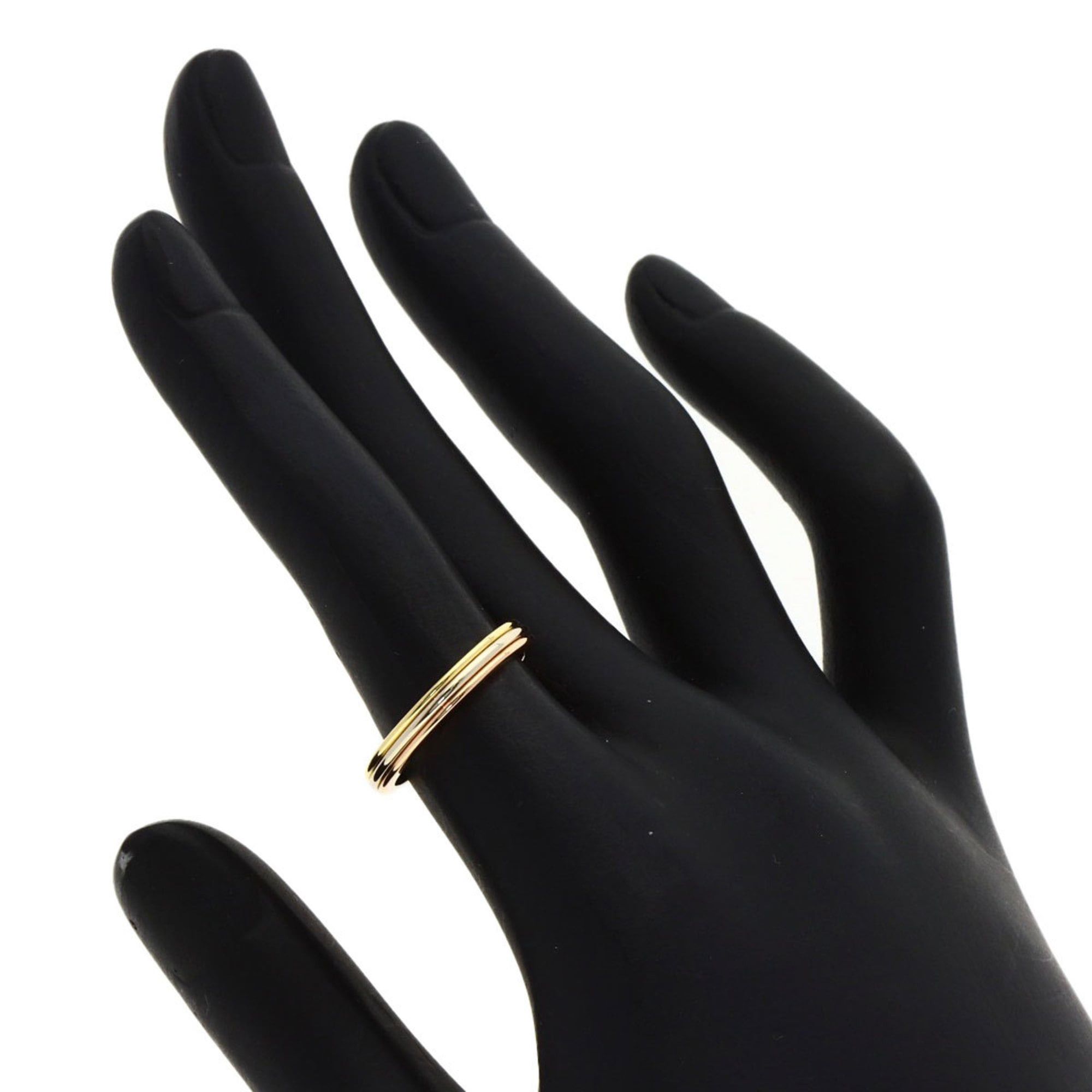 Cartier Cartier 3-color #50 ring in 18K yellow gold/18K white pink gold for women. Size ONE SIZE - 5 Thumbnail
