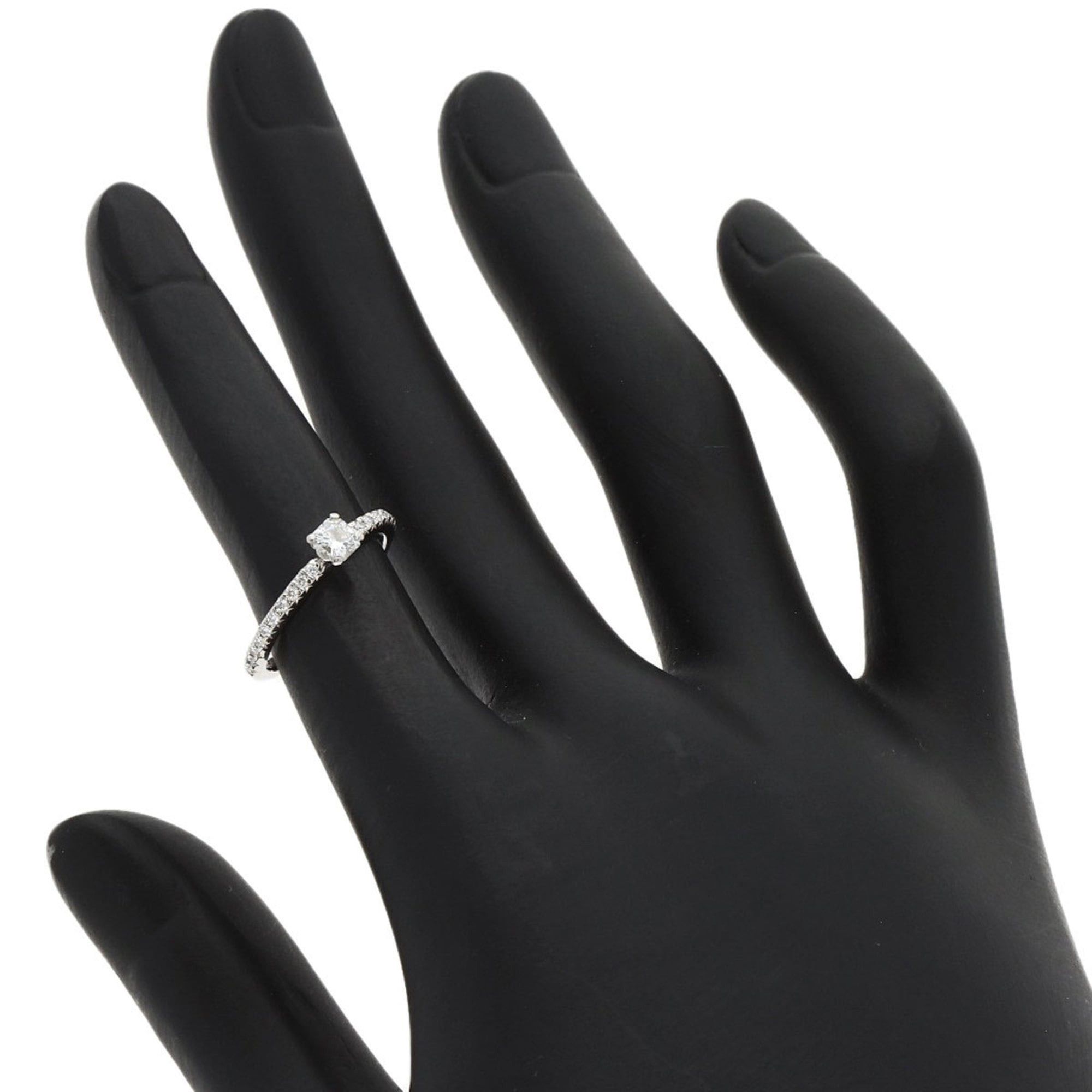 Tiffany & Co. Tiffany & Co. Square Solitaire Diamond Ring, Platinum PT950, Women's. Size ONE SIZE - 7 Thumbnail