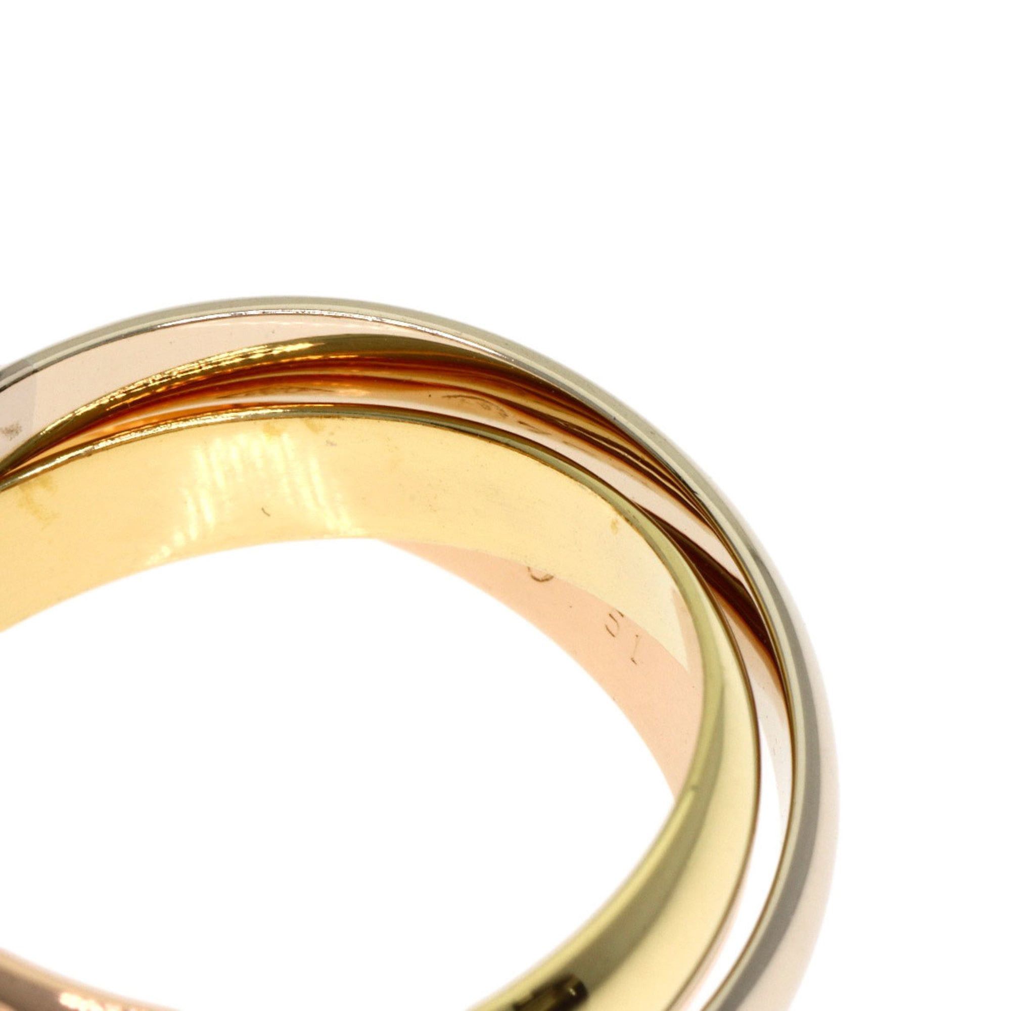 Cartier Cartier Trinity Ring - 18K Yellow Gold/18K White Pink Gold Women's CARTIER Size ONE SIZE - 6 Thumbnail