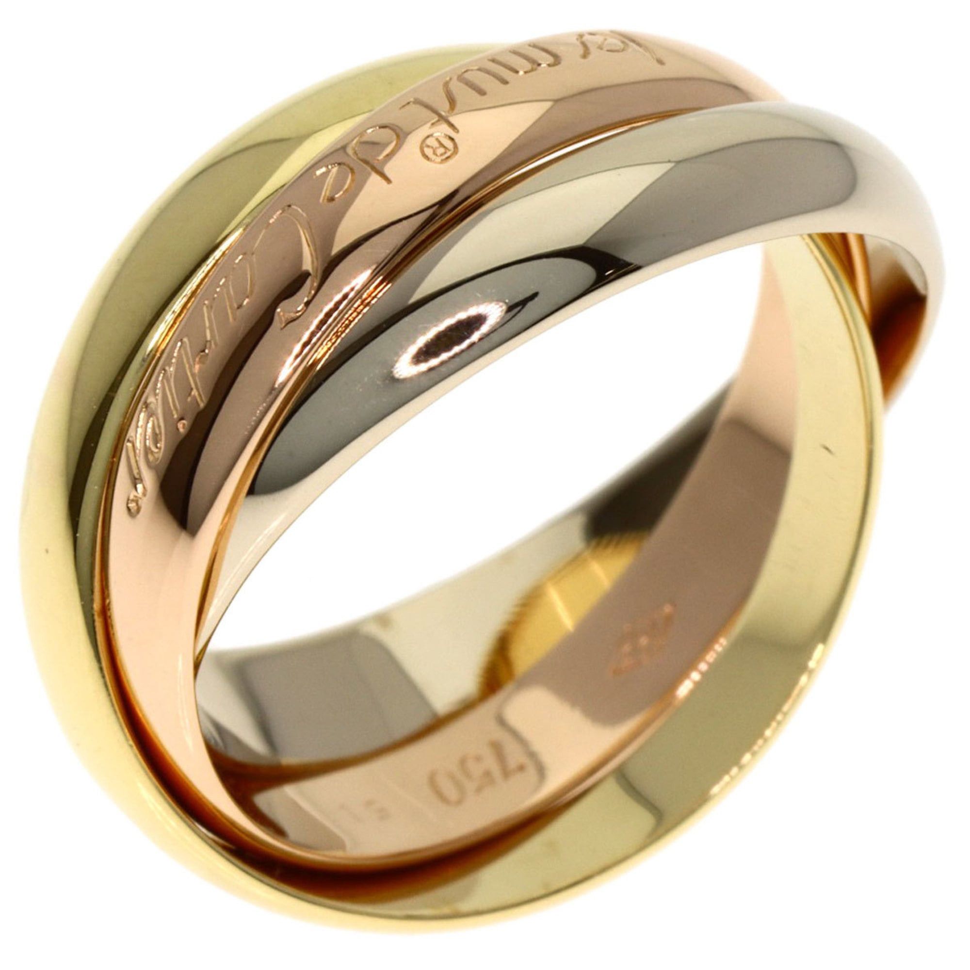 Cartier Cartier Trinity Ring - 18K Yellow Gold/18K White Pink Gold Women's CARTIER Size ONE SIZE - 2 Thumbnail