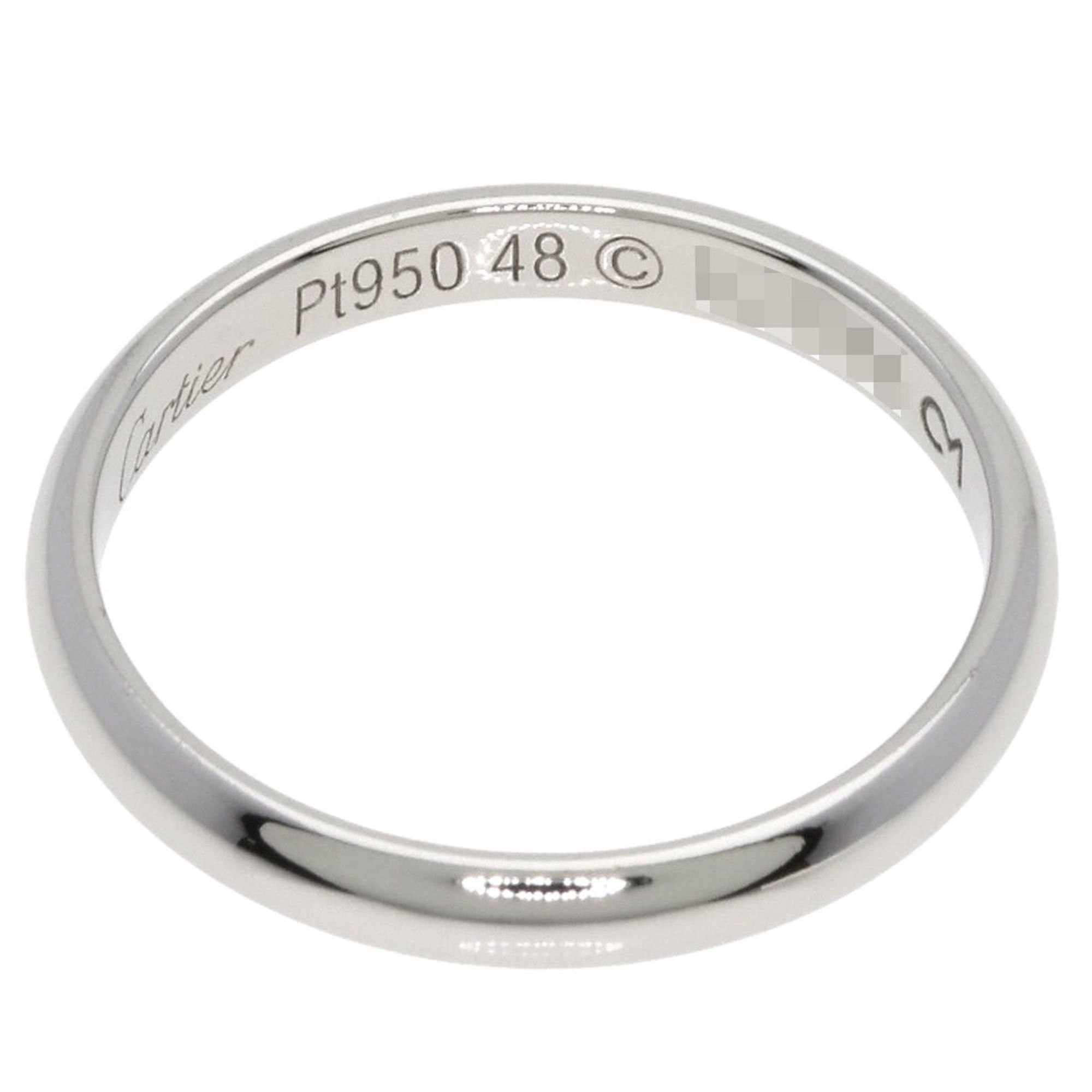 Cartier Cartier Wedding Ring #48, Platinum PT950, Women's, CARTIER Size ONE SIZE - 4 Thumbnail