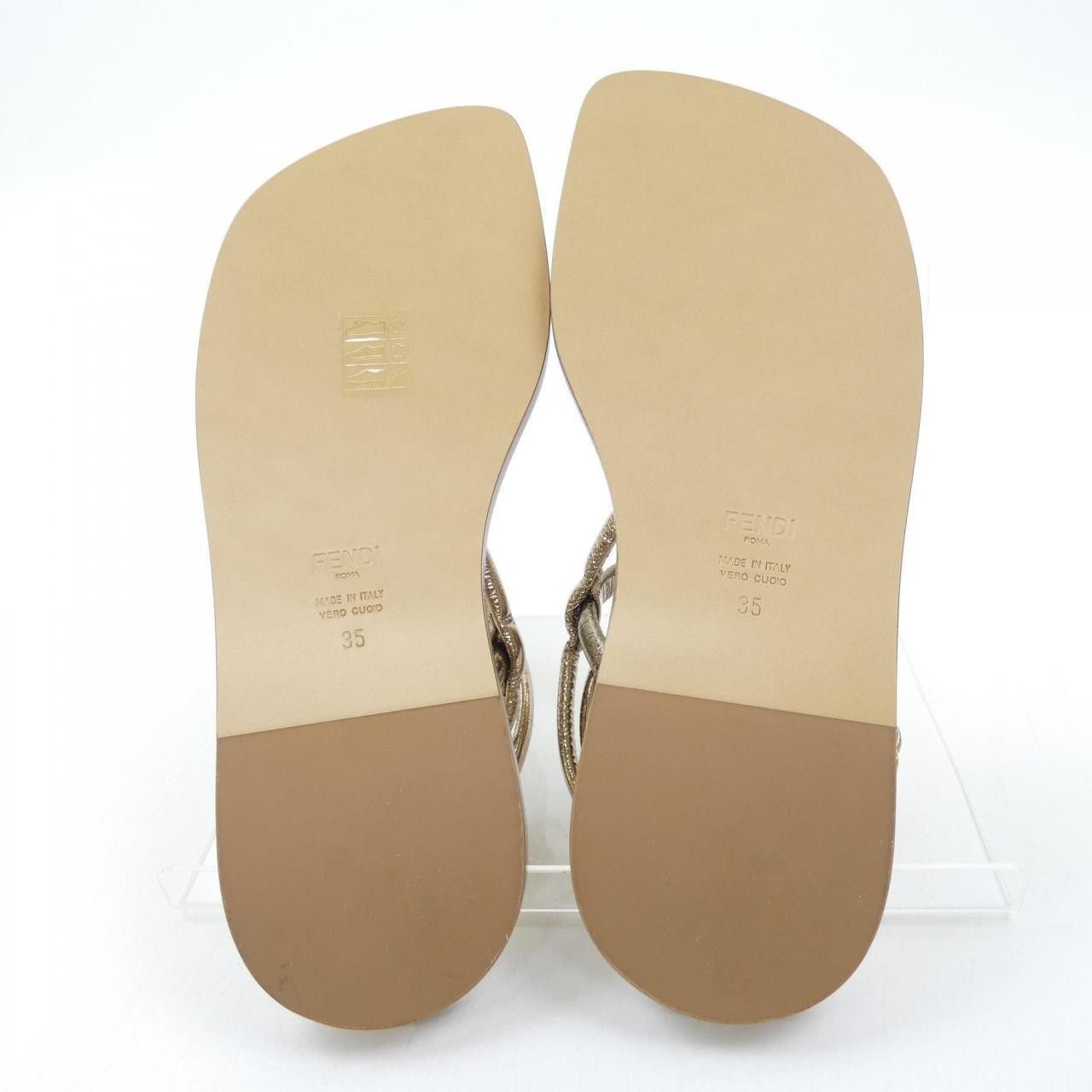 Fendi Fendi Fendi Leather Sandals Plastic / Synthetic Shoes DUTY FREE for USA Size ONE SIZE - 4 Thumbnail