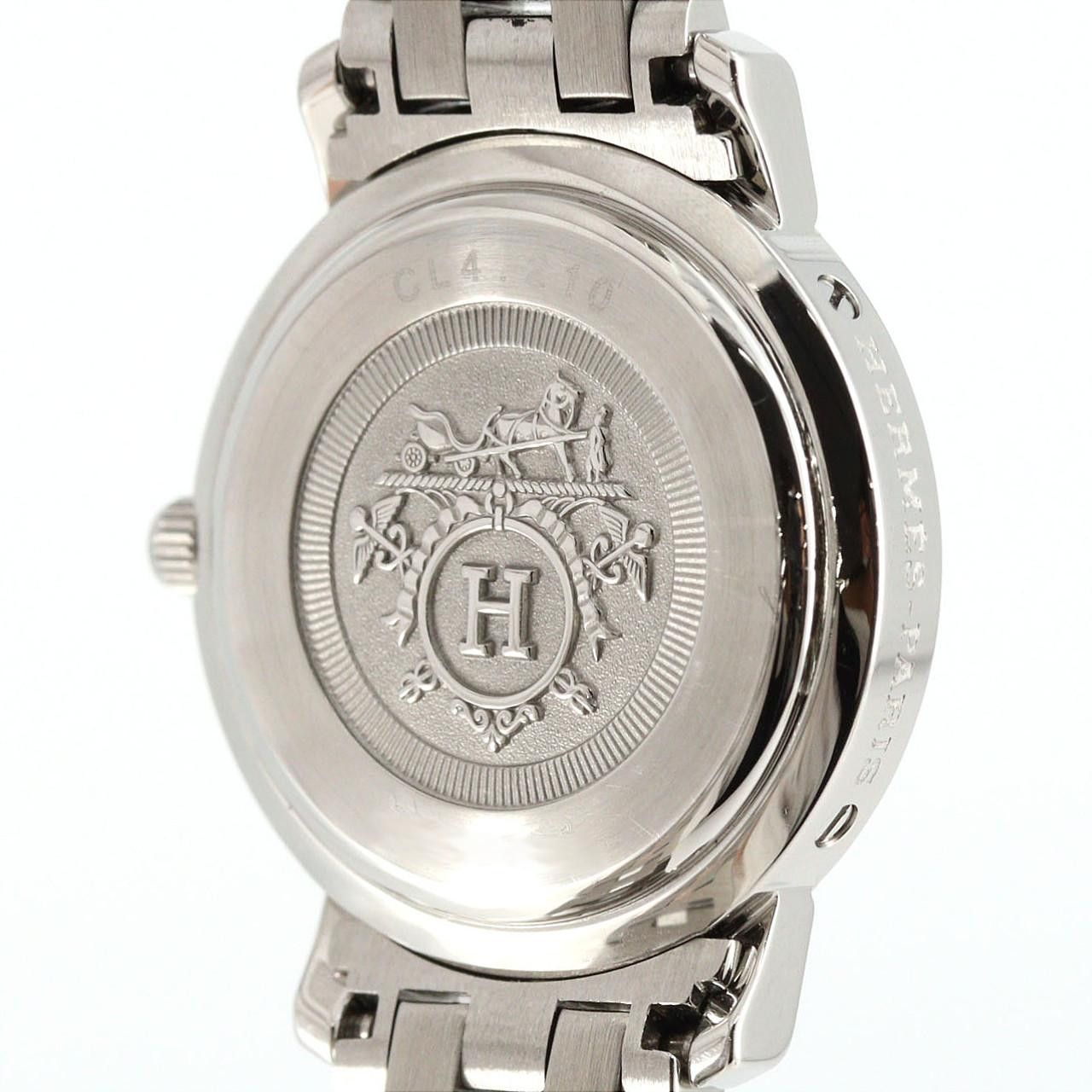 Hermes Hermes Hermes Clipper Stainless Steel Quartz Metal Quartz CL4.210 DUTY FREE for USA Size ONE SIZE - 7 Thumbnail