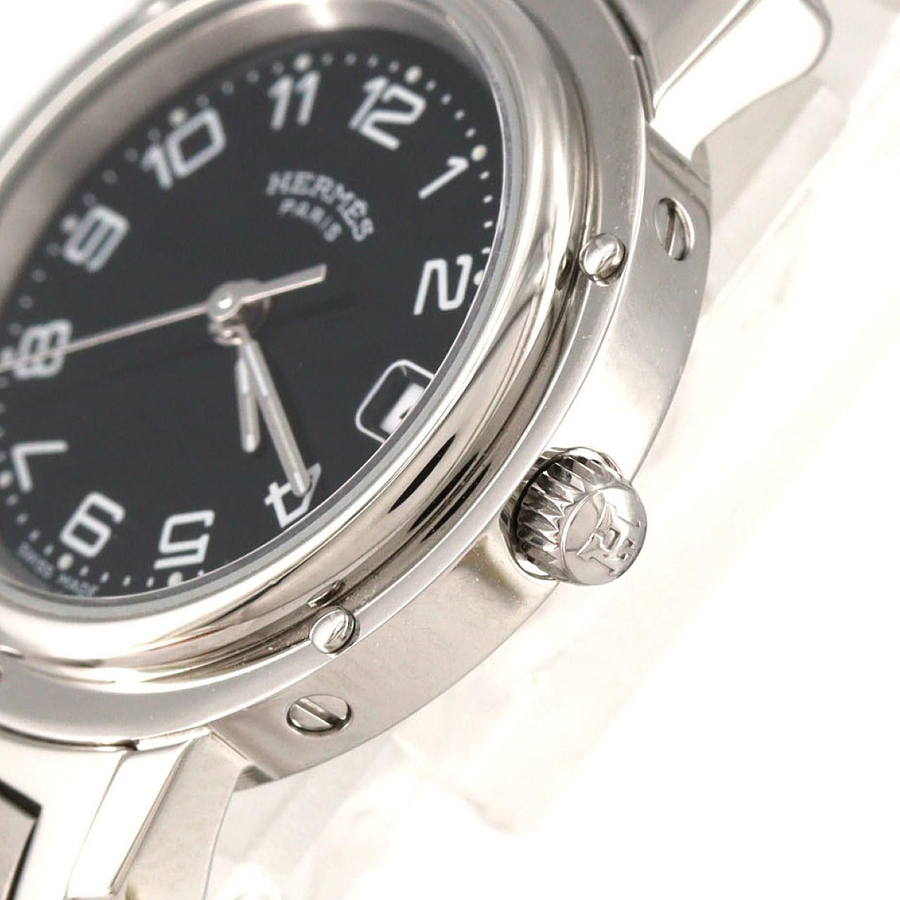 Hermes Hermes Hermes Clipper Stainless Steel Quartz Metal Quartz CL4.210 DUTY FREE for USA Size ONE SIZE - 4 Thumbnail