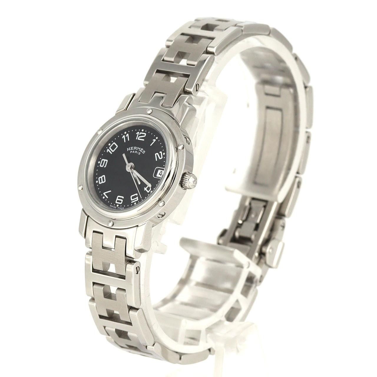 Hermes Hermes Hermes Clipper Stainless Steel Quartz Metal Quartz CL4.210 DUTY FREE for USA Size ONE SIZE - 2 Thumbnail