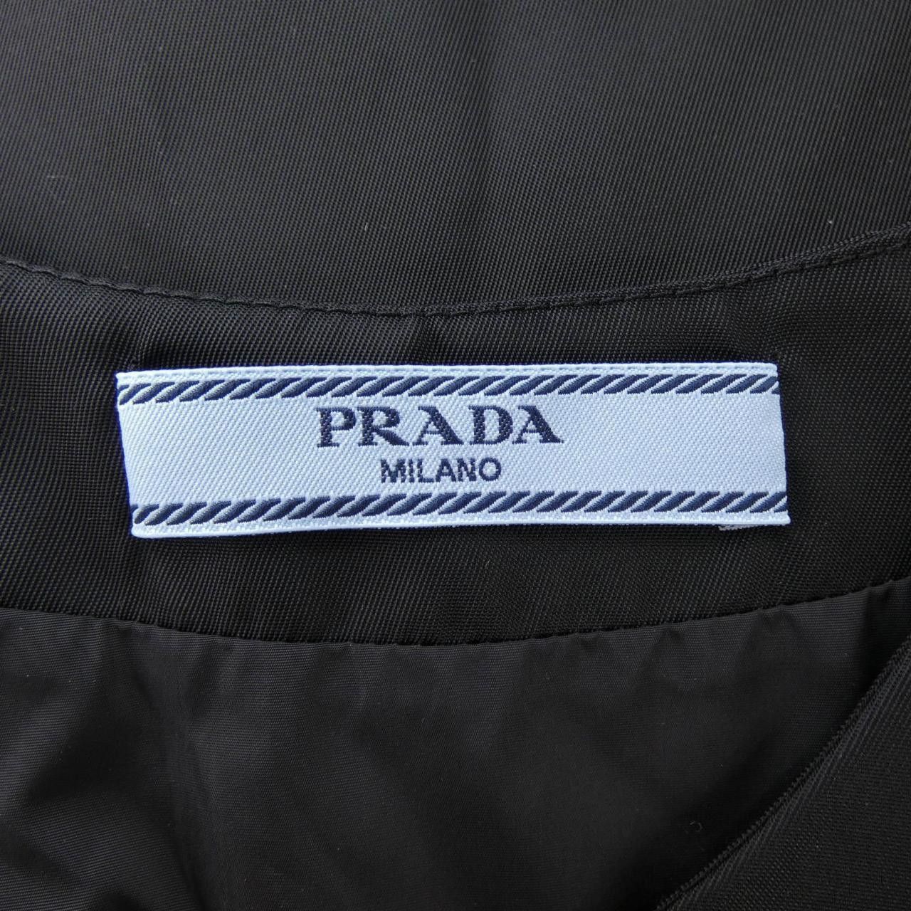 Prada Prada Prada Triangle Logo Re-Nylon Sleeveless Dress Textile Dresses 230637S2021YFL DUTY FREE for USA Size ONE SIZE - 4 Thumbnail