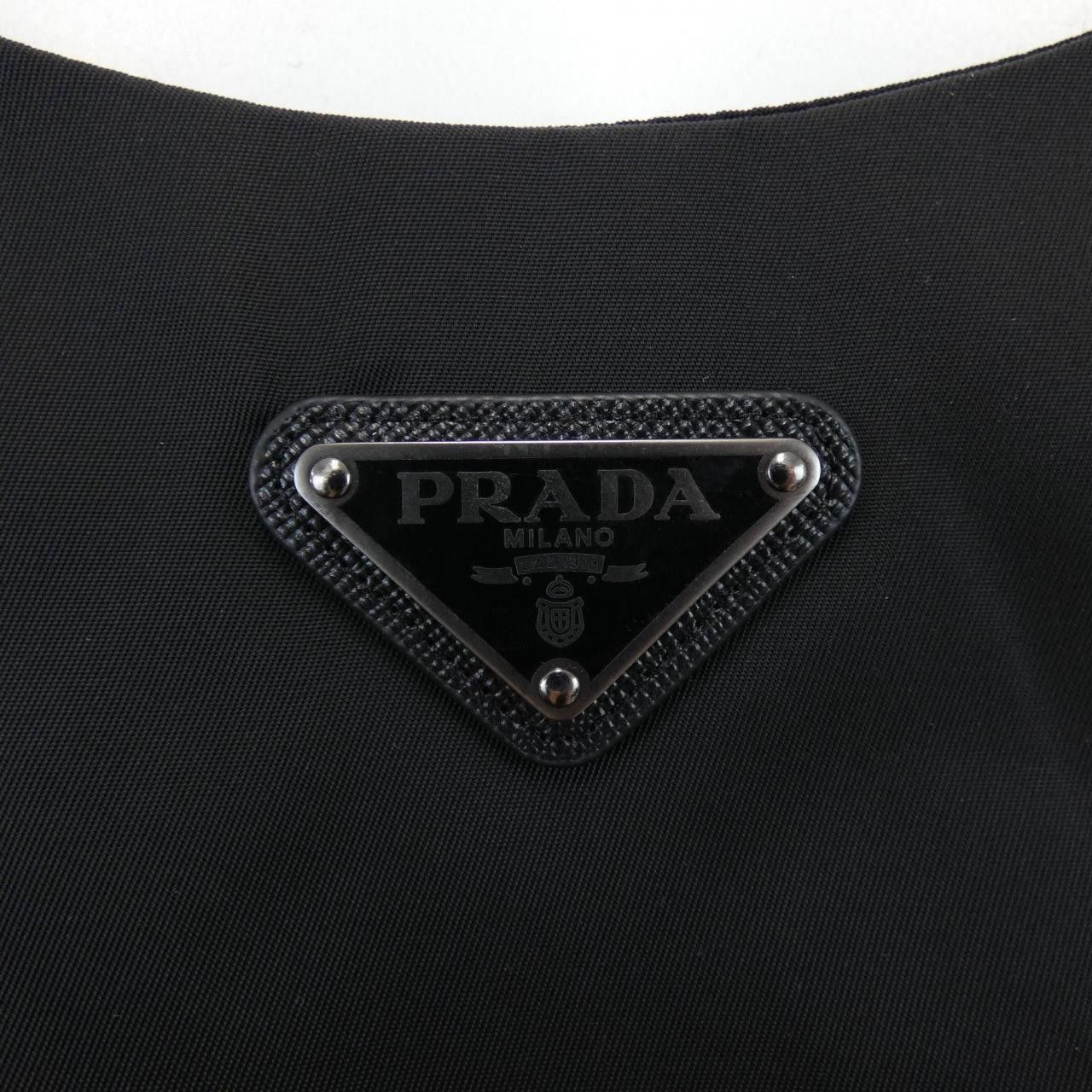 Prada Prada Prada Triangle Logo Re-Nylon Sleeveless Dress Textile Dresses 230637S2021YFL DUTY FREE for USA Size ONE SIZE - 6 Thumbnail