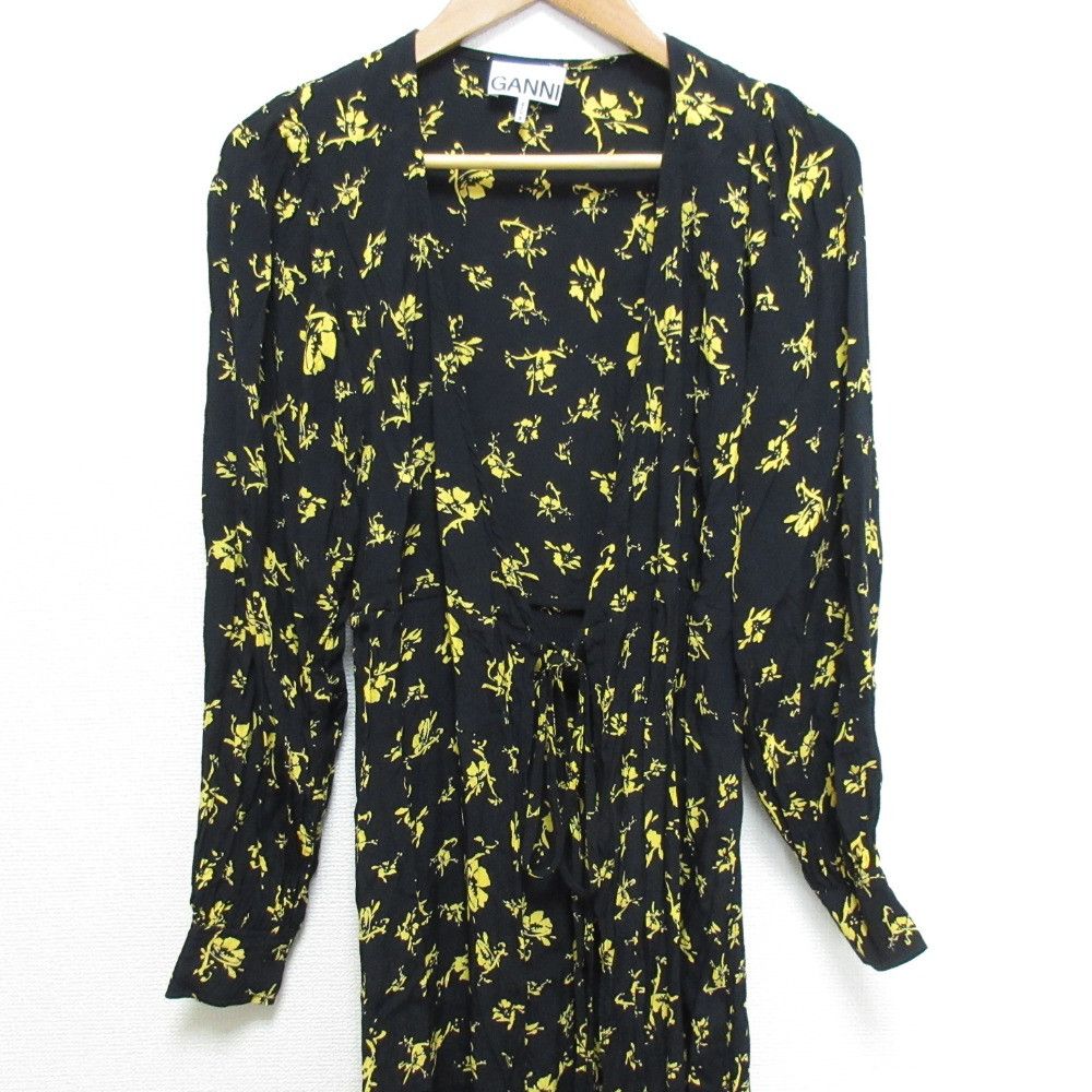 Other Other GANNI Flower Print Dress Textile Dresses DUTY FREE for USA Size ONE SIZE - 3 Thumbnail