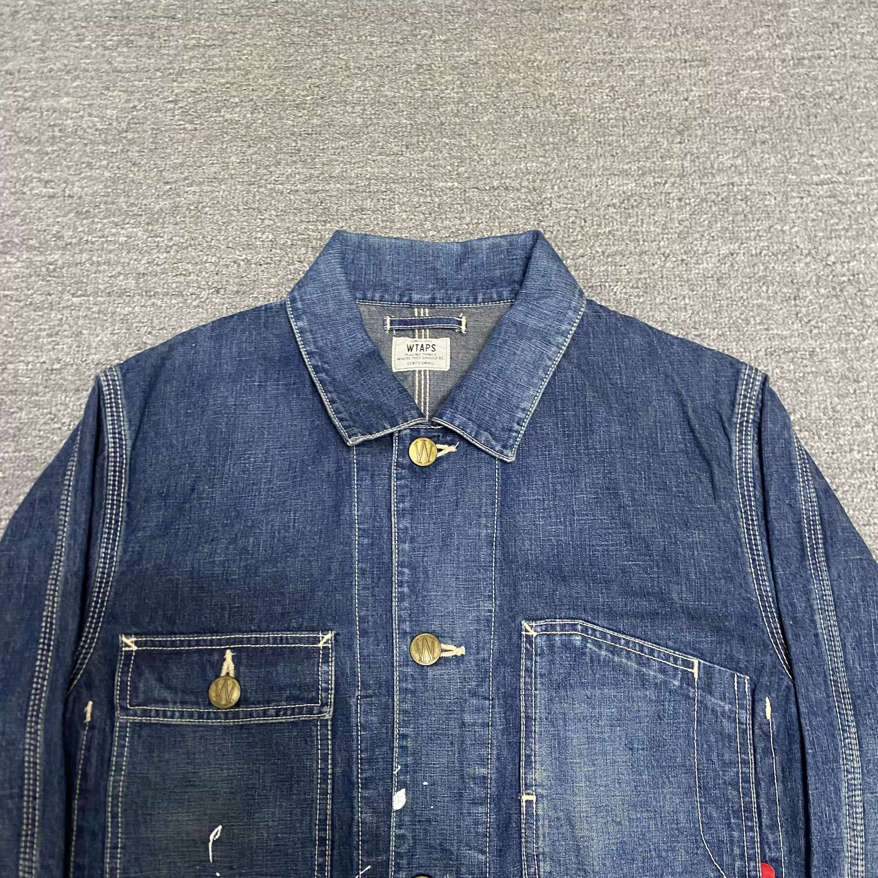 Wtaps WTAPS 15AW RAILWAY Splatter Denim Jacket Size US S / EU 44-46 / 1 - 3 Thumbnail