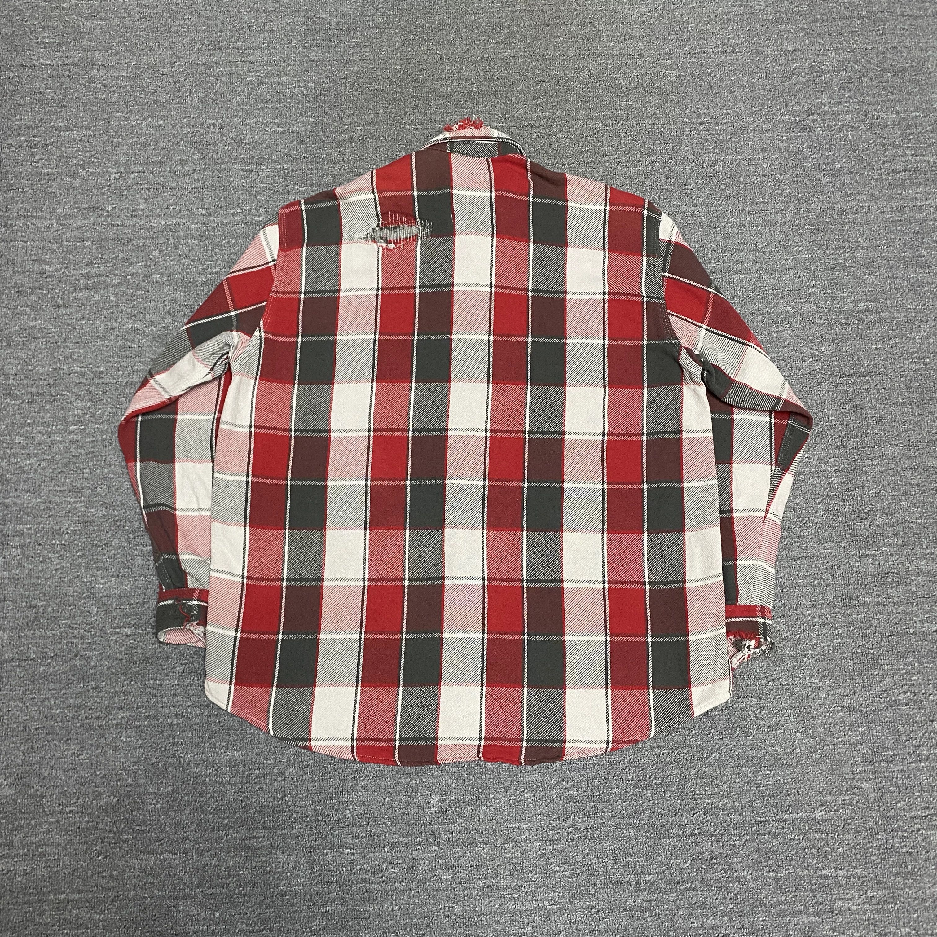 Bow3ry BOW WOW 23AW Distressed Shirt Size US M / EU 48-50 / 2 - 3 Thumbnail