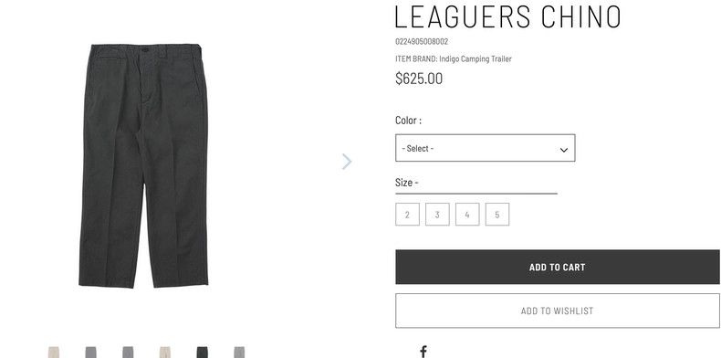 Visvim VISVIM 24AW LEAGUERS CHINO Size US 36 / EU 52 - 2 Thumbnail
