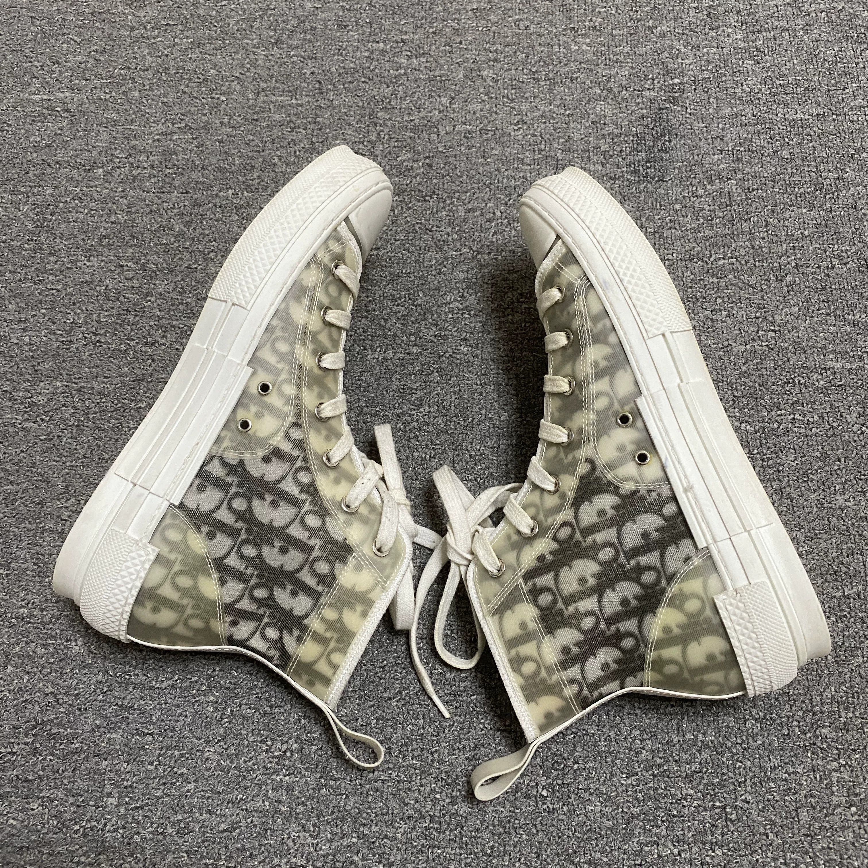 Dior DIOR B23 High-Top All-Over Print Sneakers Size US 8 / EU 41 - 3 Thumbnail