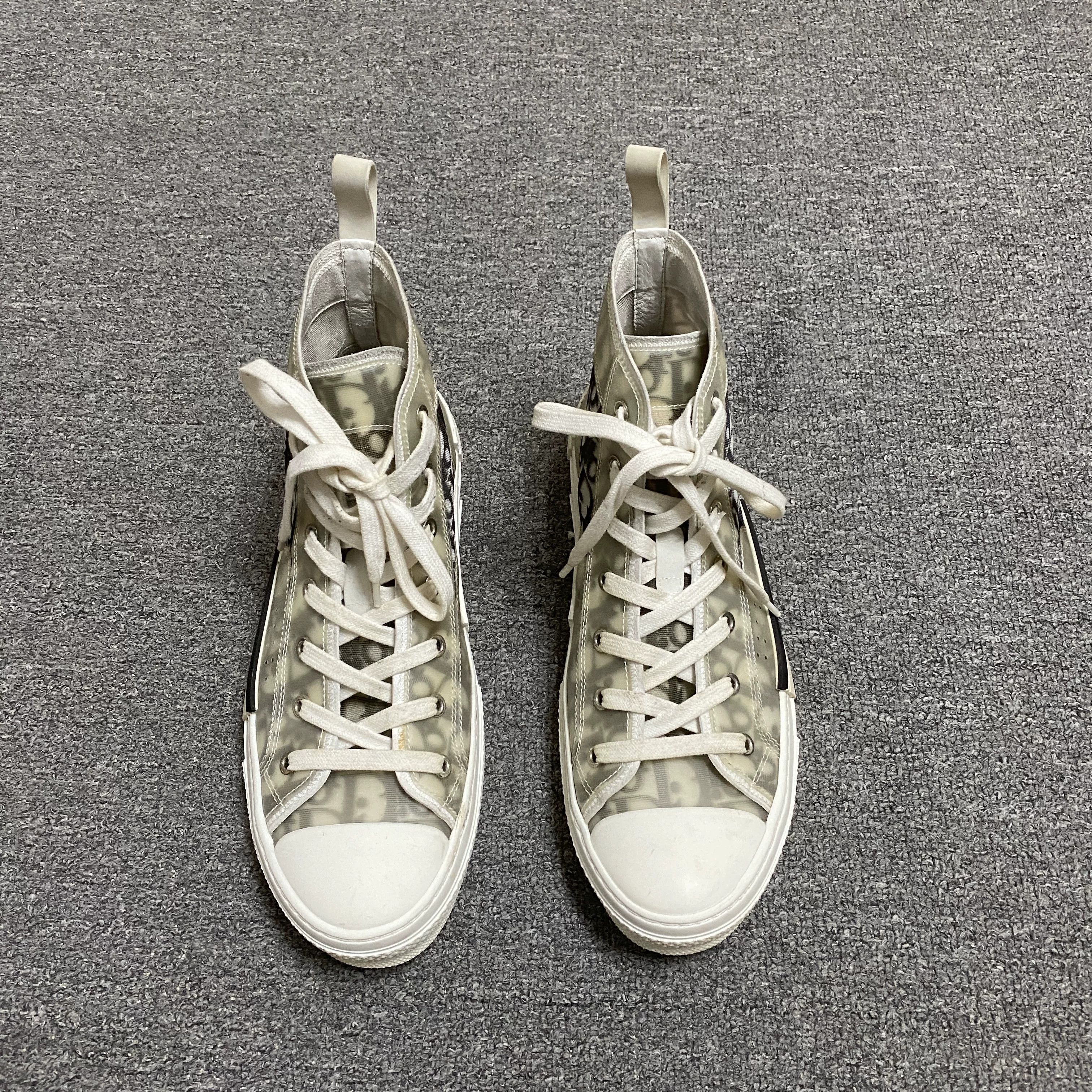 Dior DIOR B23 High-Top All-Over Print Sneakers Size US 8 / EU 41 - 2 Thumbnail