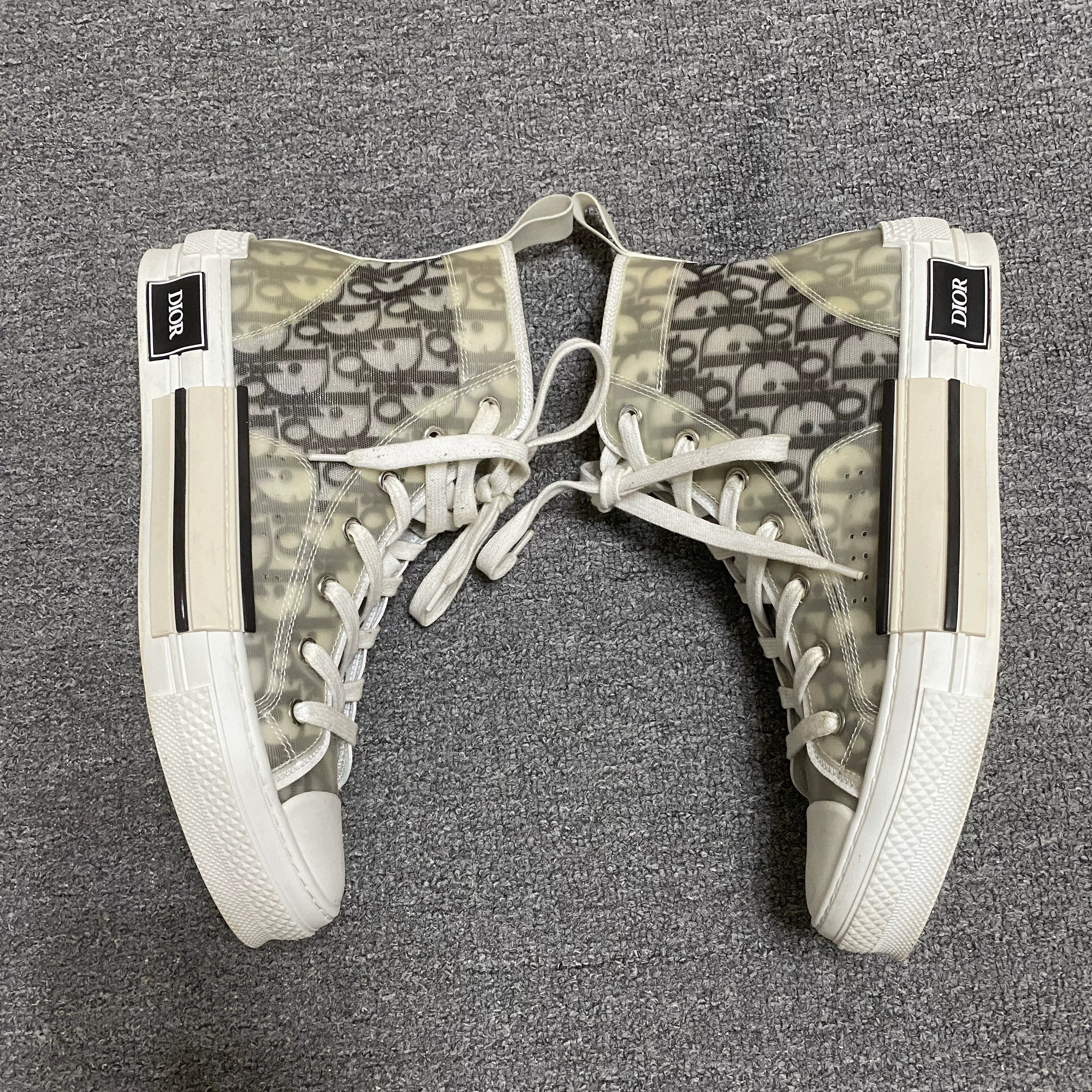 Dior DIOR B23 High-Top All-Over Print Sneakers Size US 8 / EU 41 - 4 Thumbnail
