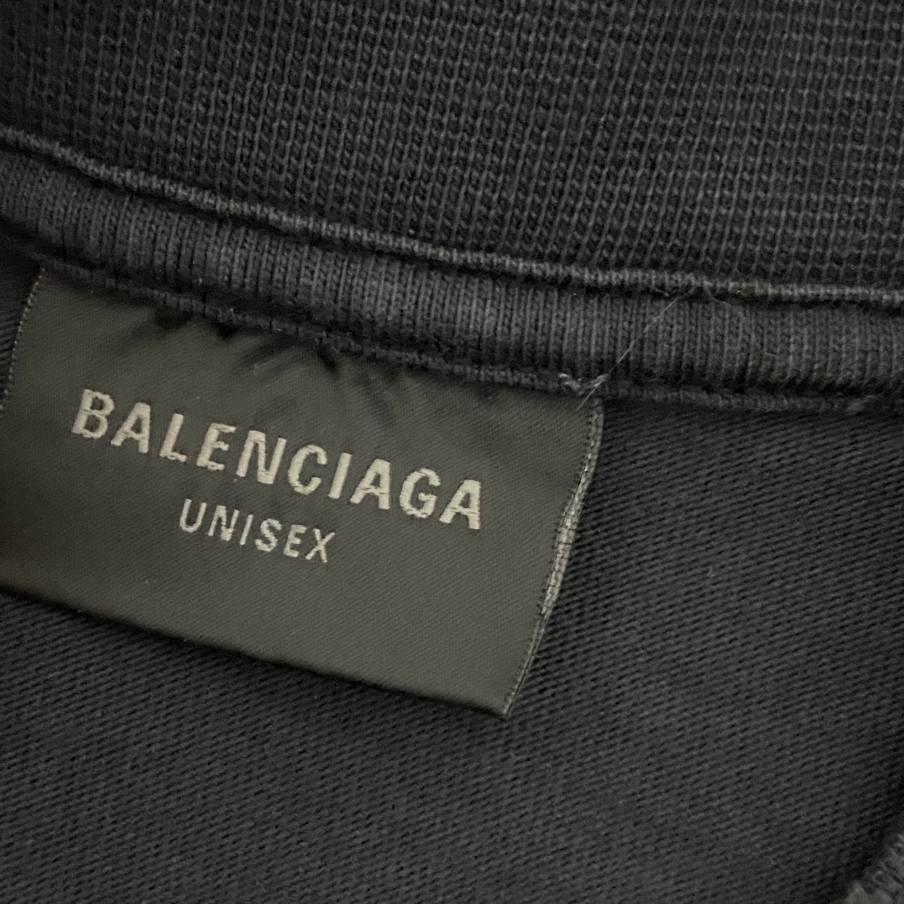 Balenciaga Balenciaga Tape Washed Short Sleeve Size US S / EU 44-46 / 1 - 5 Thumbnail