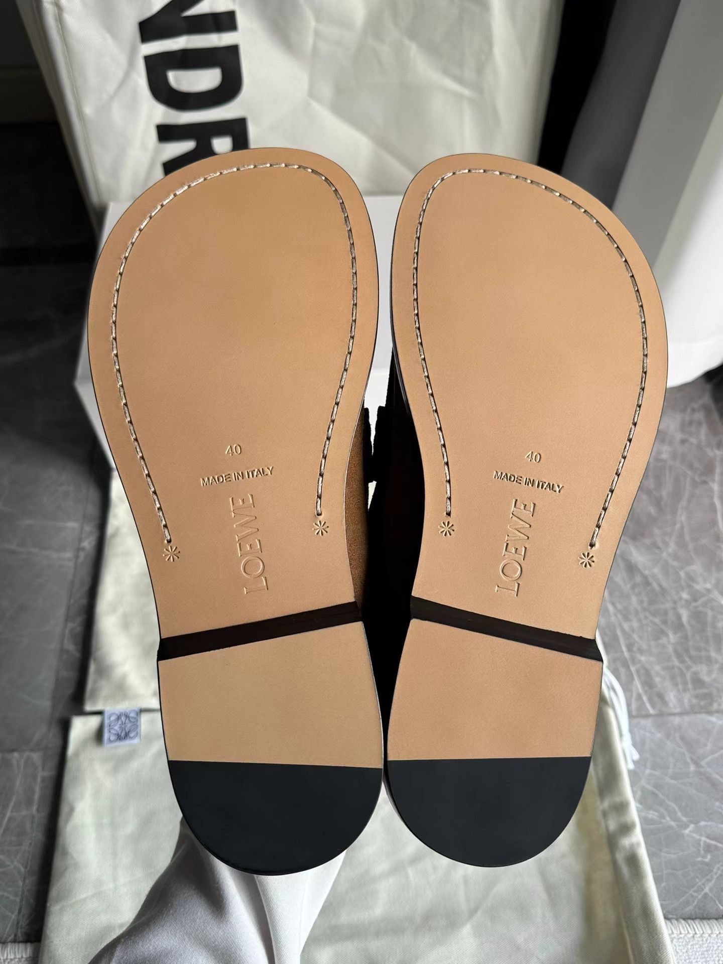 Loewe Brown Suede Loafers - Size 7 Size US 7 / EU 40 - 5 Thumbnail