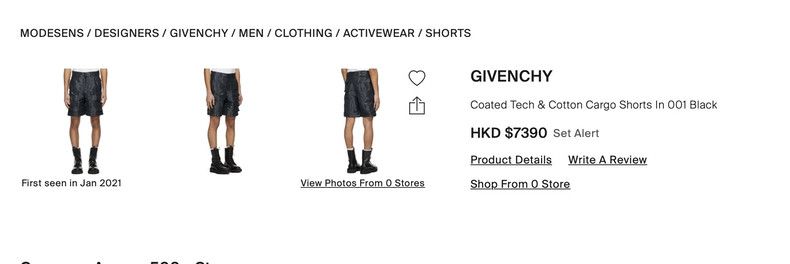 Givenchy GIVENCHY Multi-Pocket Reflective Shorts Size US 34 / EU 50 - 2 Thumbnail