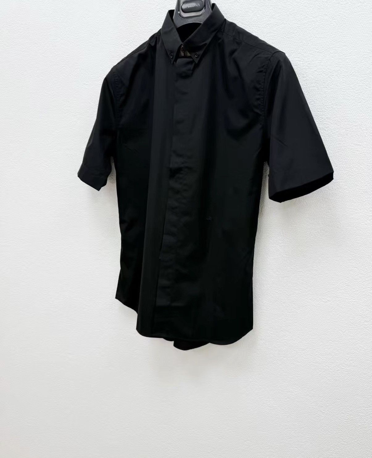 Dior Black Short-Sleeve Button-Up Shirt Size US M / EU 48-50 / 2 - 2 Thumbnail