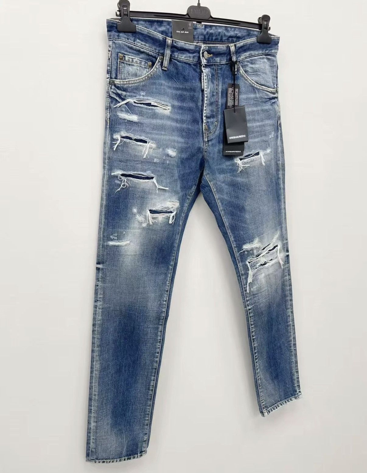 Dsquared2 Blue Distressed Denim Jeans Size 30 Size US 30 / EU 46 - 2 Thumbnail