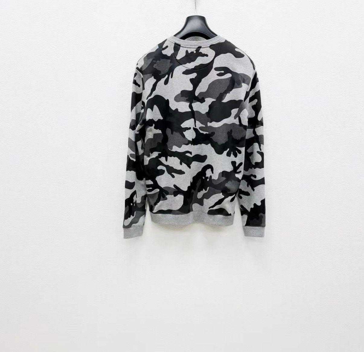 Valentino Gray Camouflage Long Sleeve Sweatshirt Size US M / EU 48-50 / 2 - 5 Thumbnail