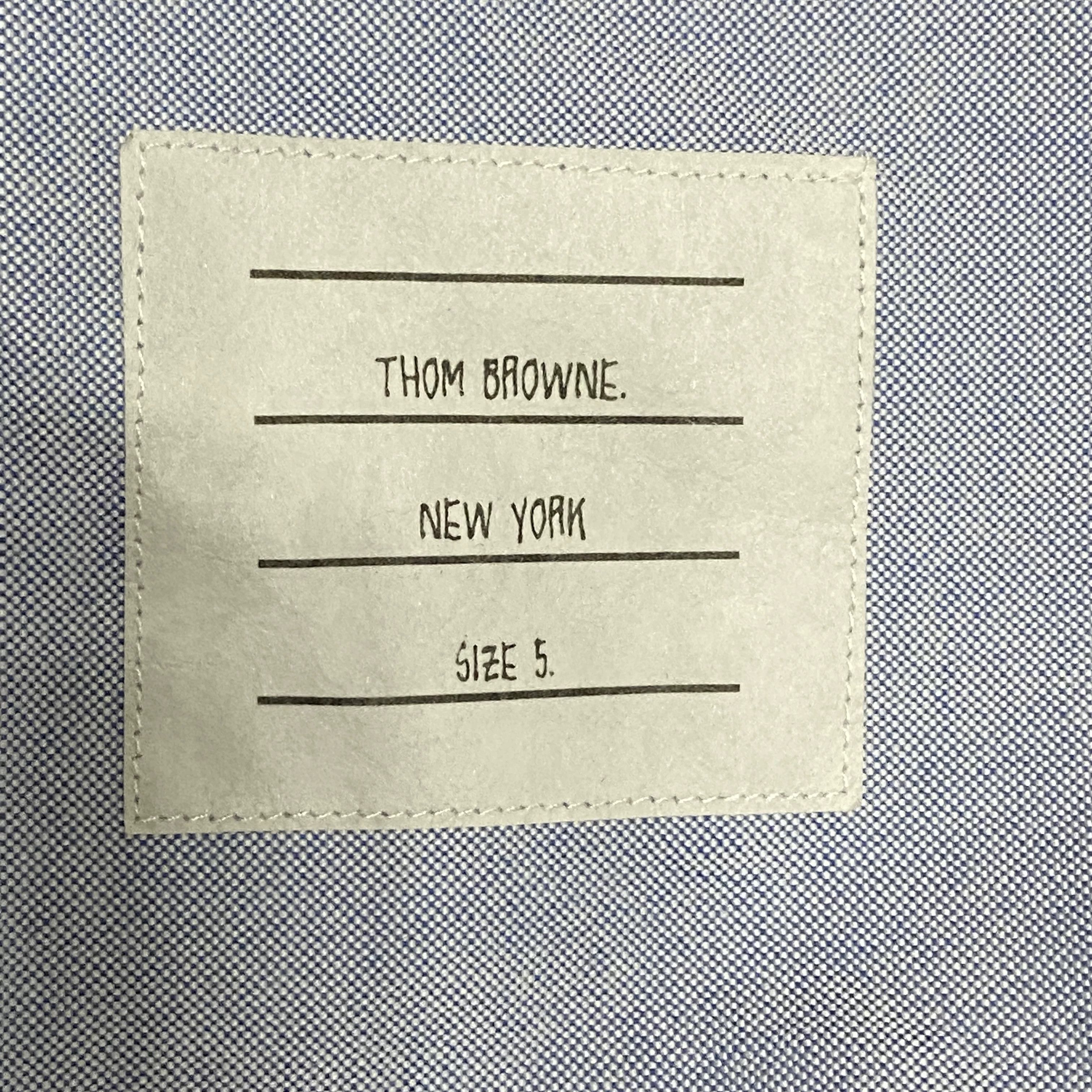 Thom Browne Thom Browne Striped Oxford Poplin Shirt Size US XXL / EU 58 / 5 - 5 Thumbnail