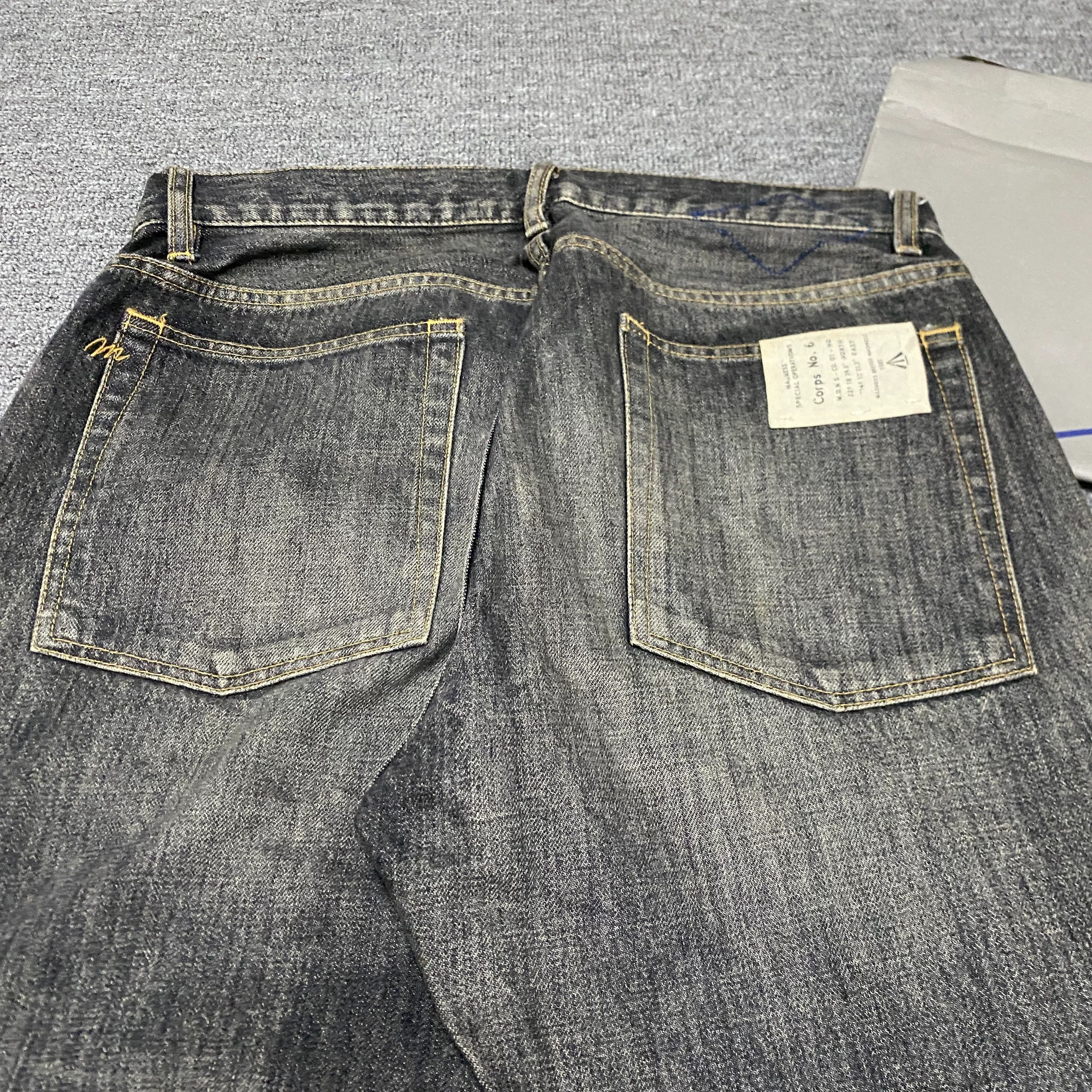 Madness MADNESS 18AW Distressed Cropped Jeans Size US 33 - 3 Thumbnail
