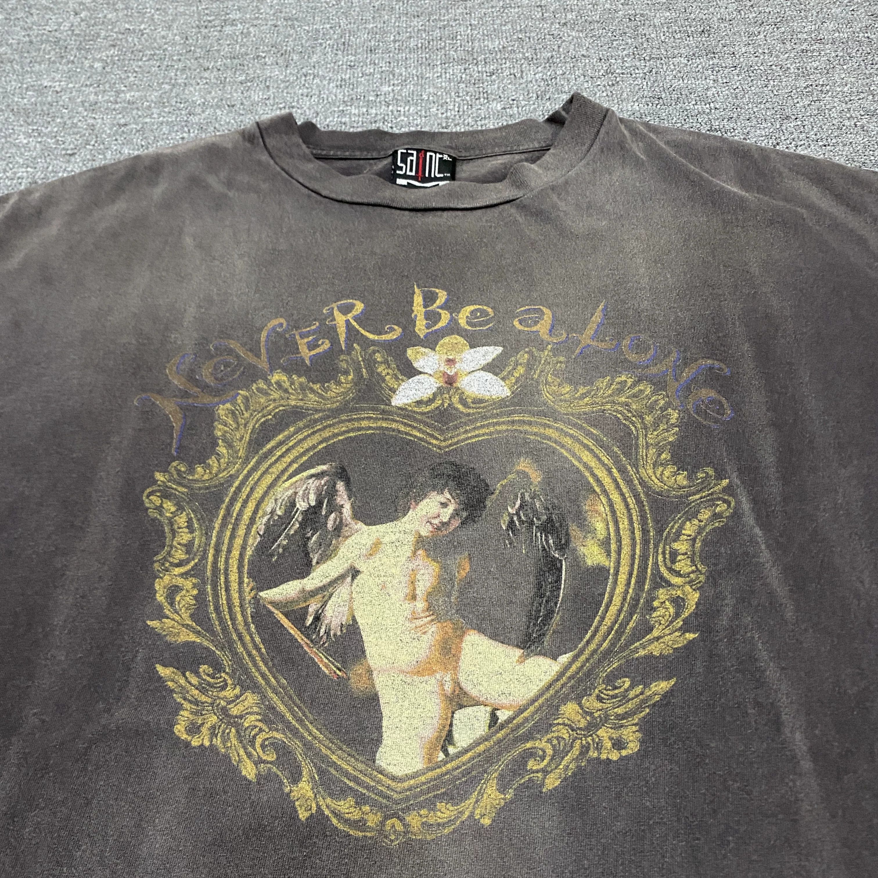 Saint Michael SAINT MICHAEL Love Angel Washed Distressed Tee Size US XXL / EU 58 / 5 - 4 Thumbnail