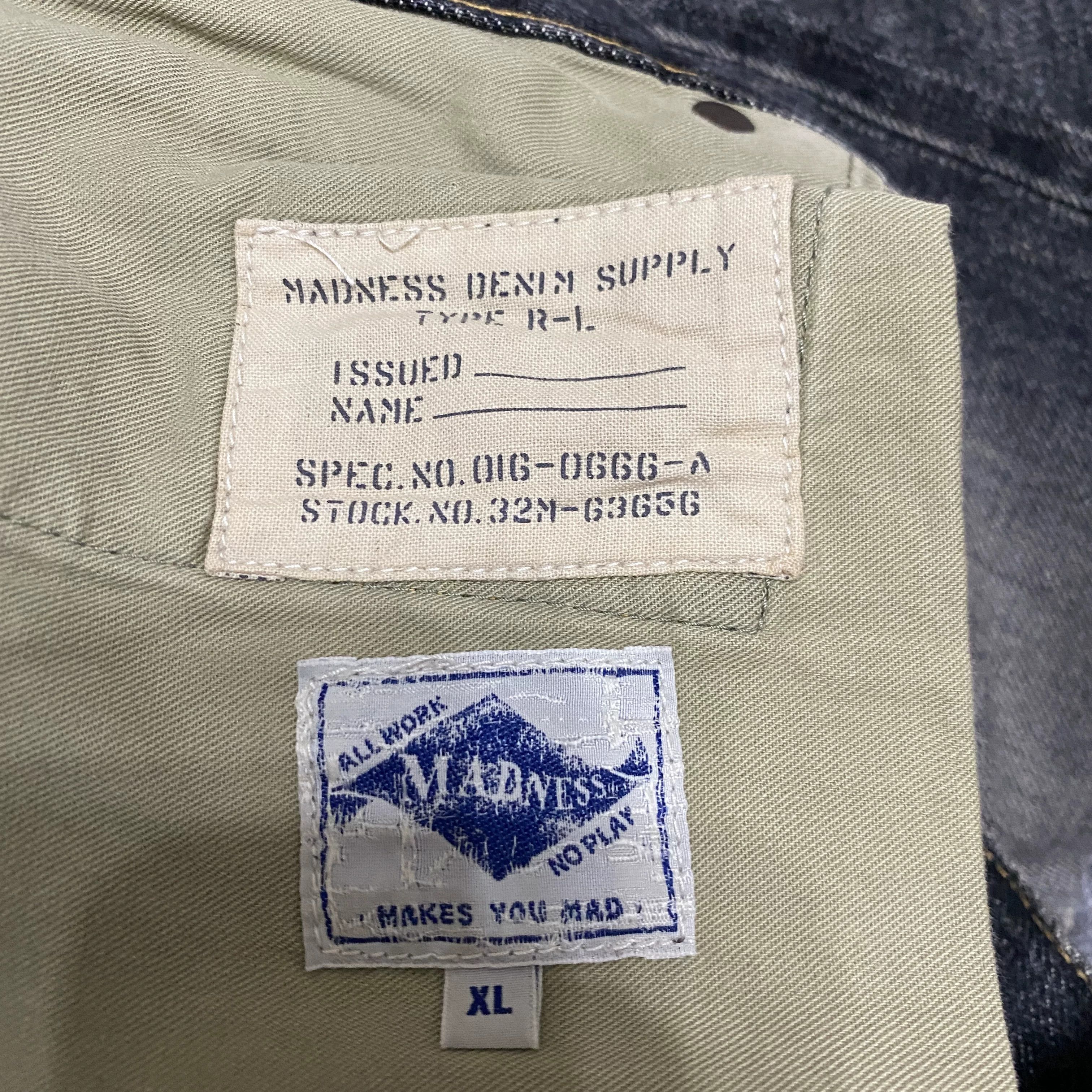Madness MADNESS 18AW Japan Made Knife Cut 1.0 Size US 44 / EU 60 - 5 Thumbnail