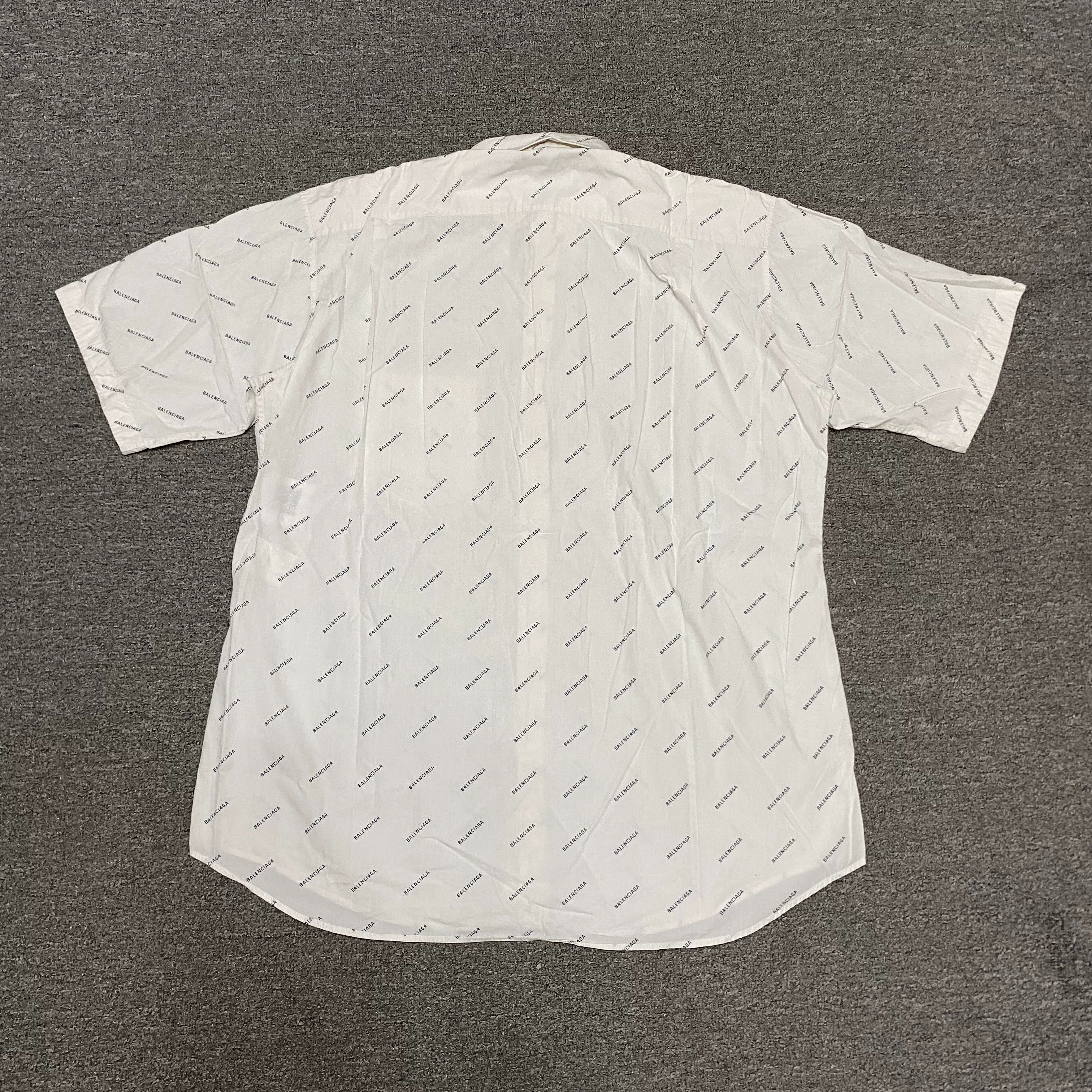 Balenciaga Balenciaga Logo Shirt Size S / US 4 / IT 40 - 3 Thumbnail