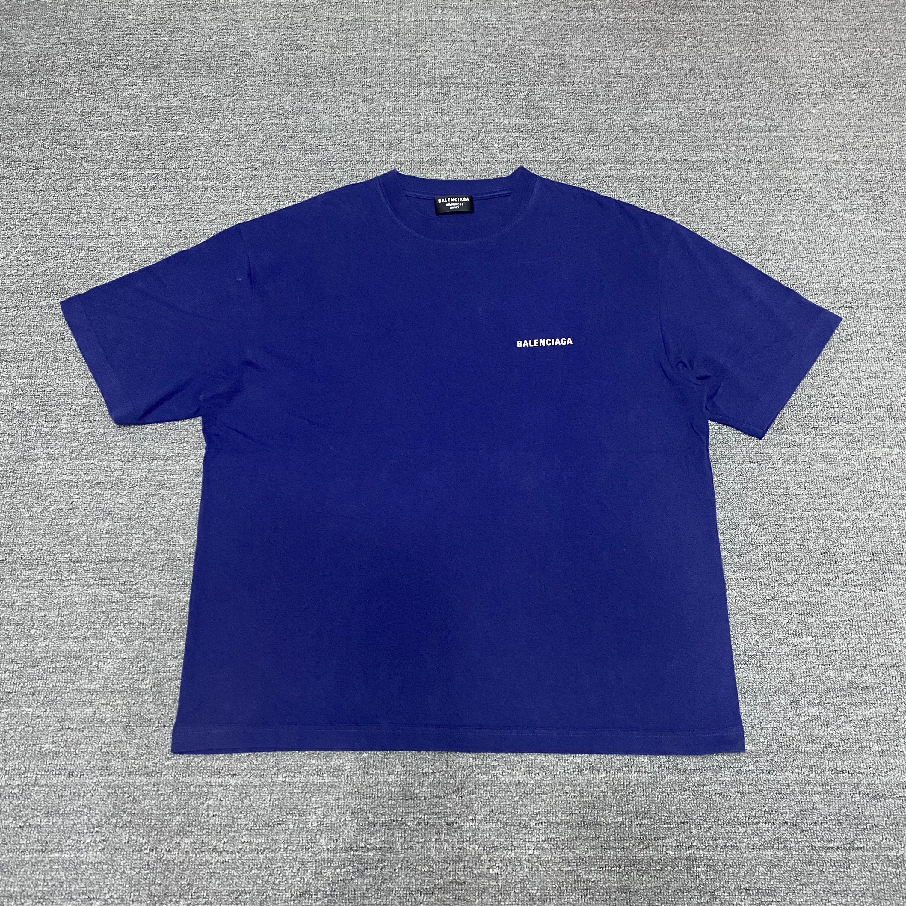 Balenciaga BALENCIAGA Logo Short-Sleeve Top Size US L / EU 52-54 / 3 - 3 Thumbnail