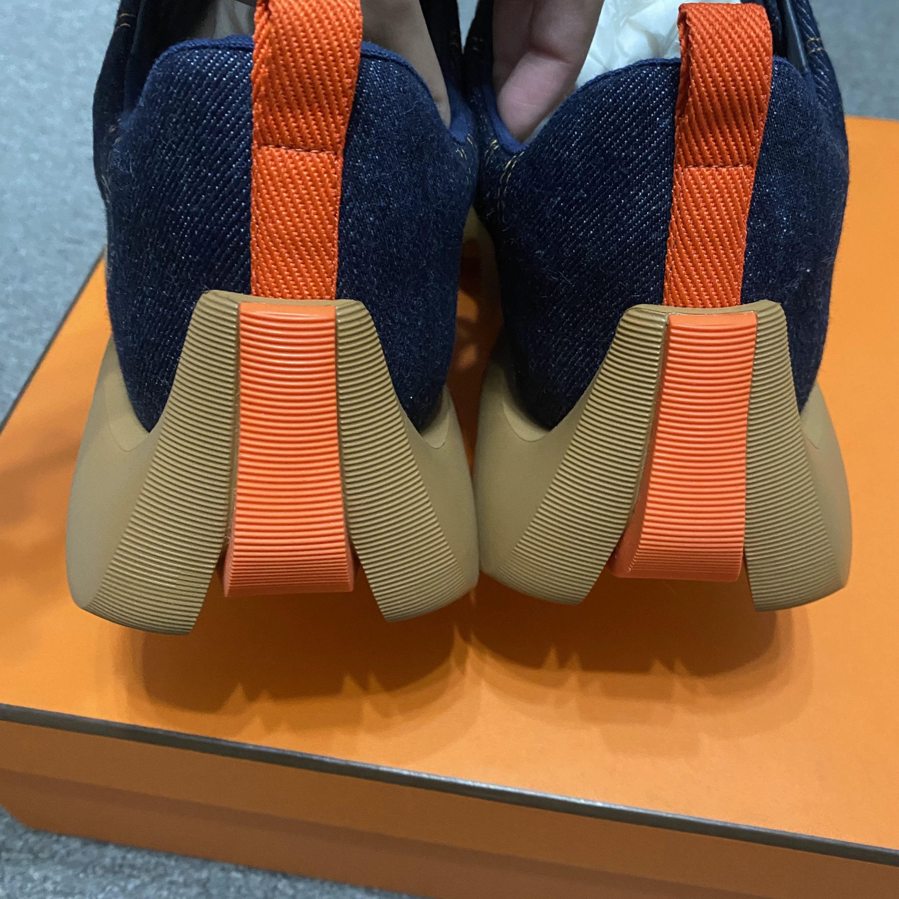 Hermes Hermès Denim Patchwork Casual Sneakers Size US 9.5 / EU 42-43 - 6 Thumbnail