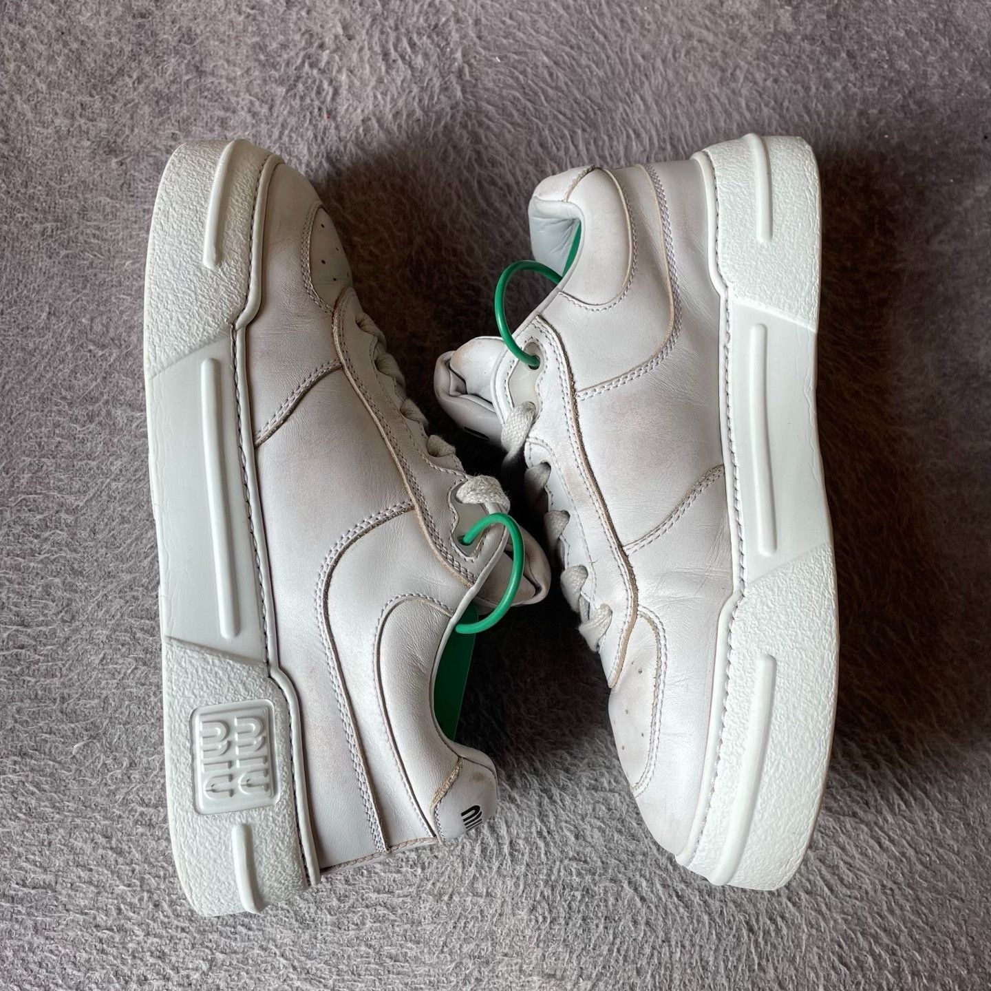 Miu Miu White Designer Casual Streetwear Size US 5 / EU 37 - 7 Thumbnail