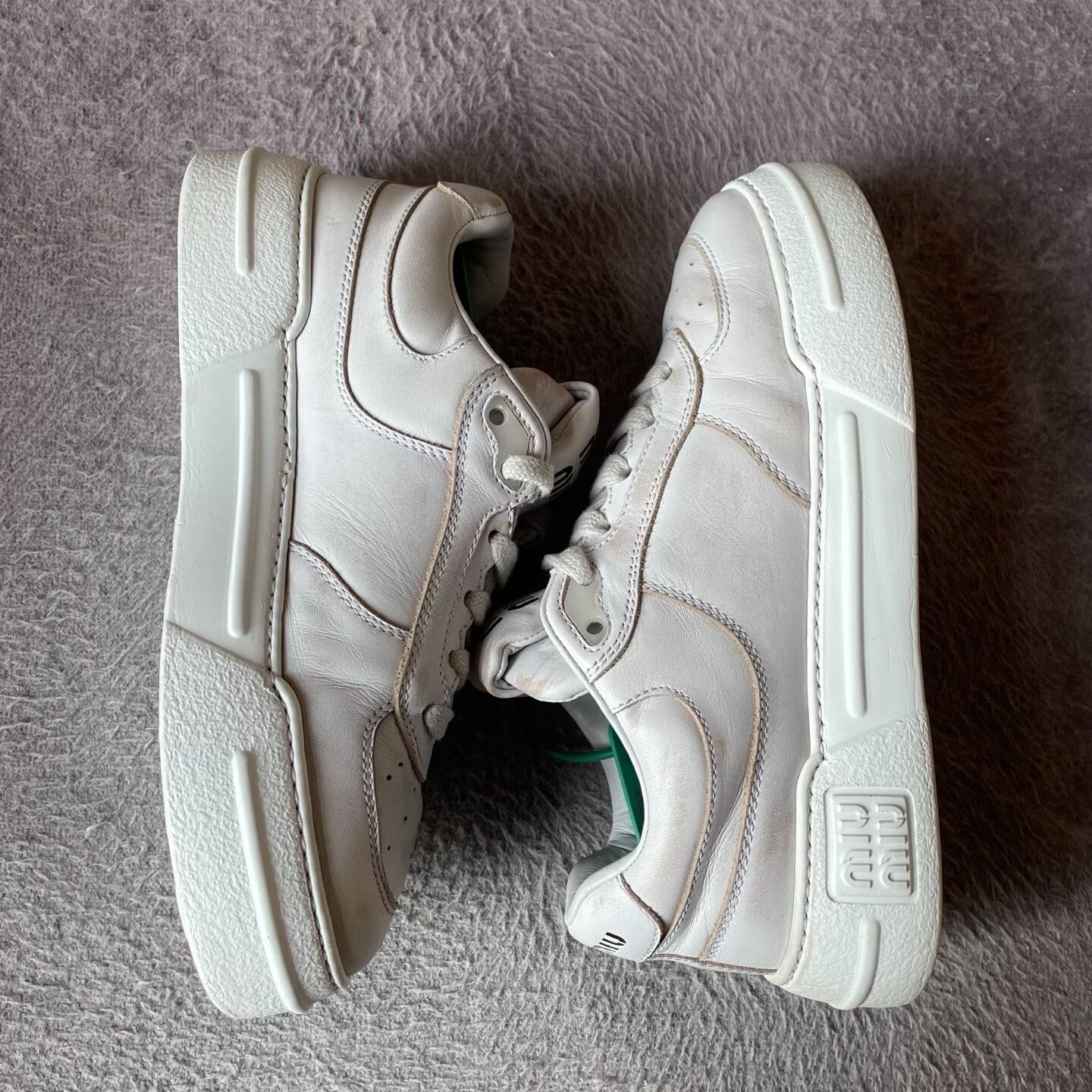 Miu Miu White Designer Casual Streetwear Size US 5 / EU 37 - 8 Thumbnail