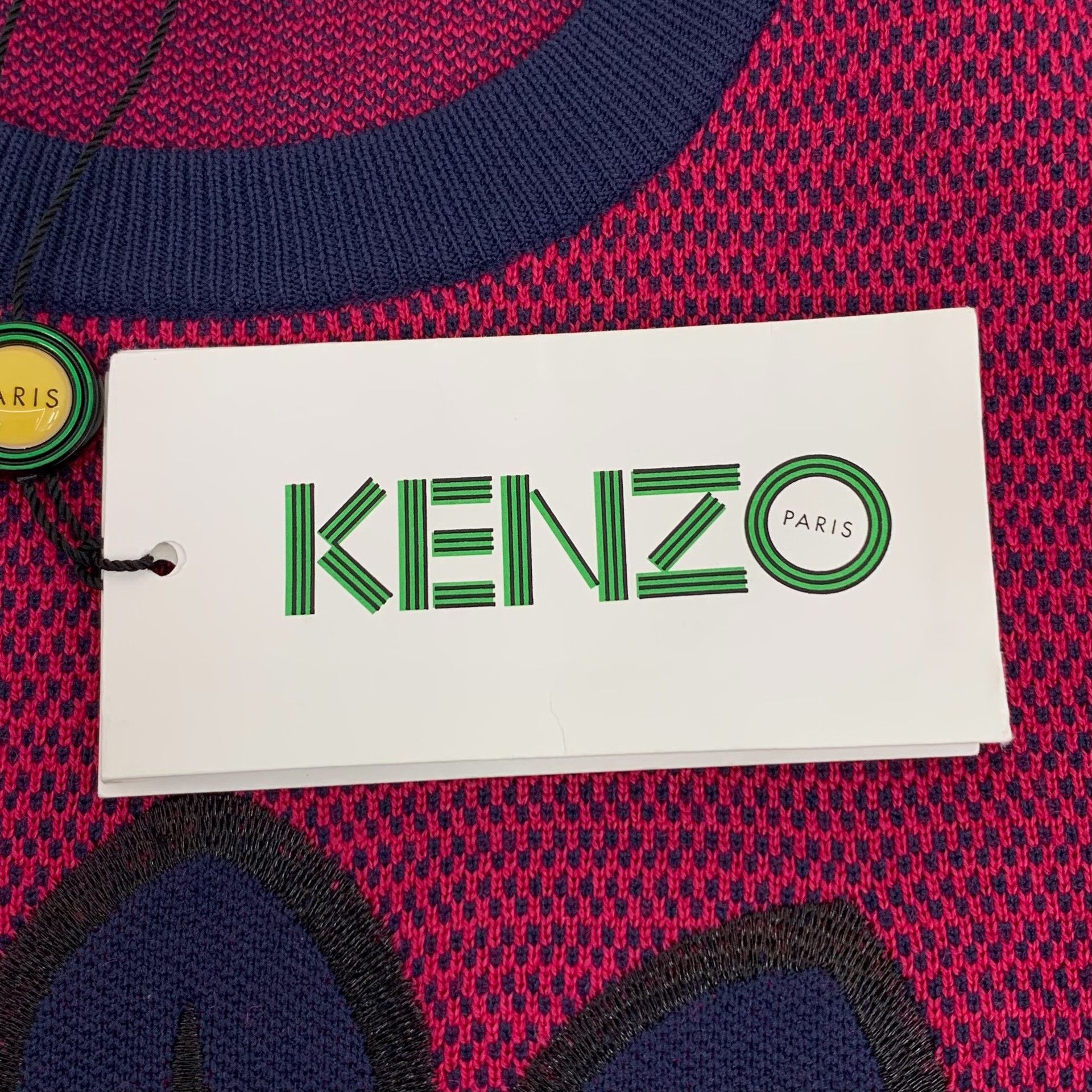 Kenzo Kenzo Retro Embroidered Pink Sweater S Women Size S / US 4 / IT 40 - 6 Thumbnail