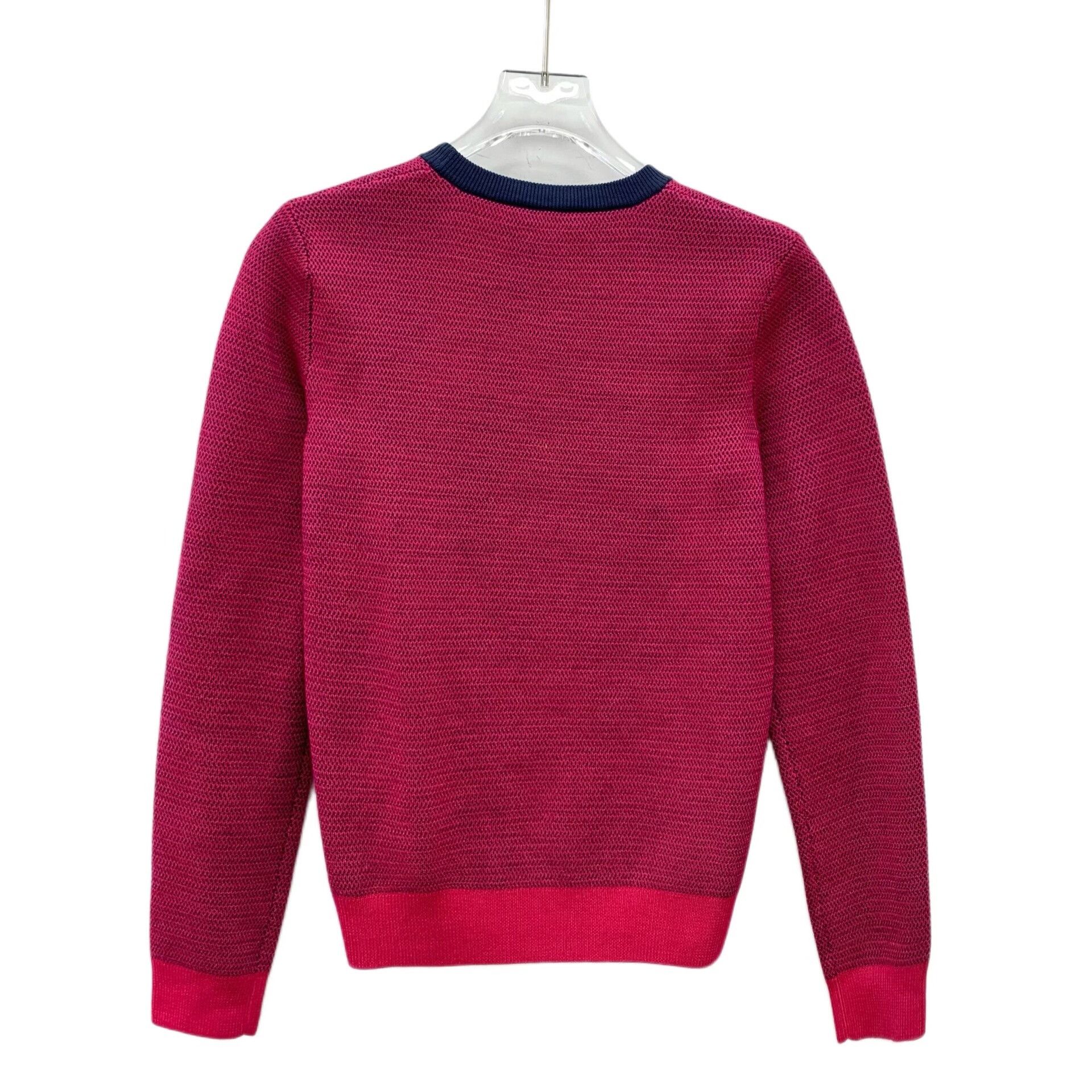 Kenzo Kenzo Retro Embroidered Pink Sweater S Women Size S / US 4 / IT 40 - 2 Thumbnail